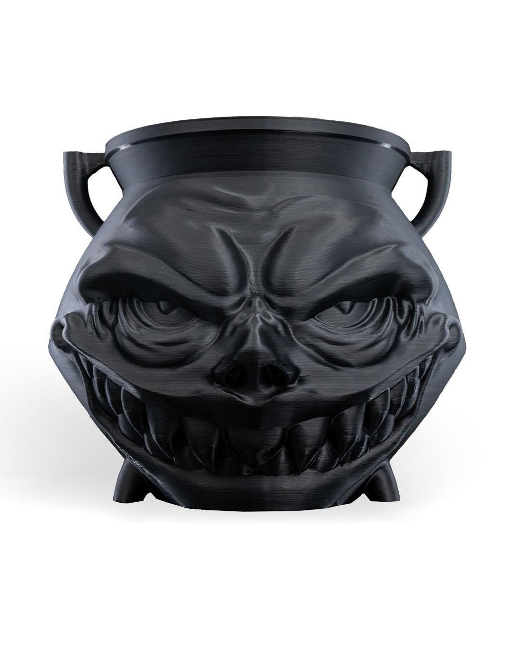 Gothic Demon Cauldron Candy Bowl – 3D Printed Halloween Decoration, Creepy Skull Pot for Treats & Decor