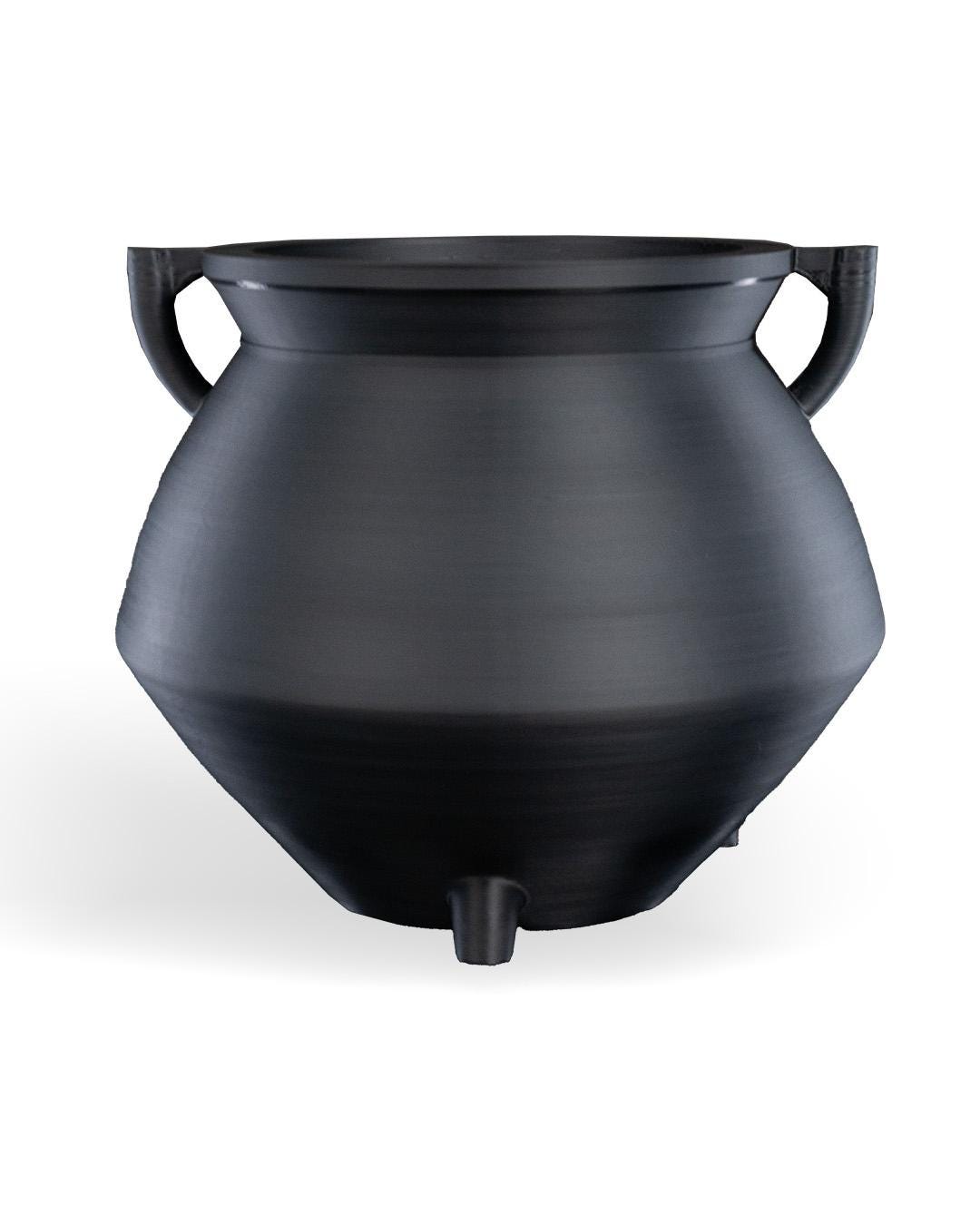 Gothic Demon Cauldron Candy Bowl – 3D Printed Halloween Decoration, Creepy Skull Pot for Treats & Decor