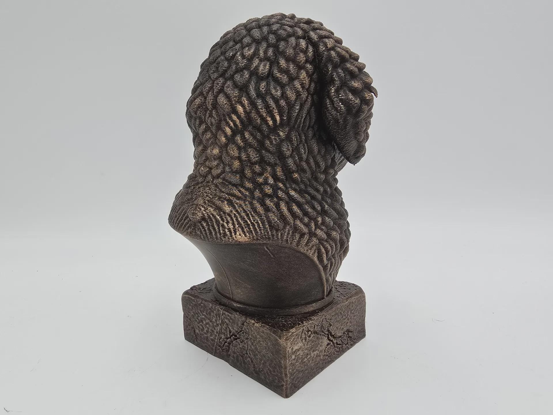Büste einer spanischen Wasserbüste, Hundestatue – Wohndeko, Hundeliebhaber, Geschenk für ihn oder sie, handbemalt