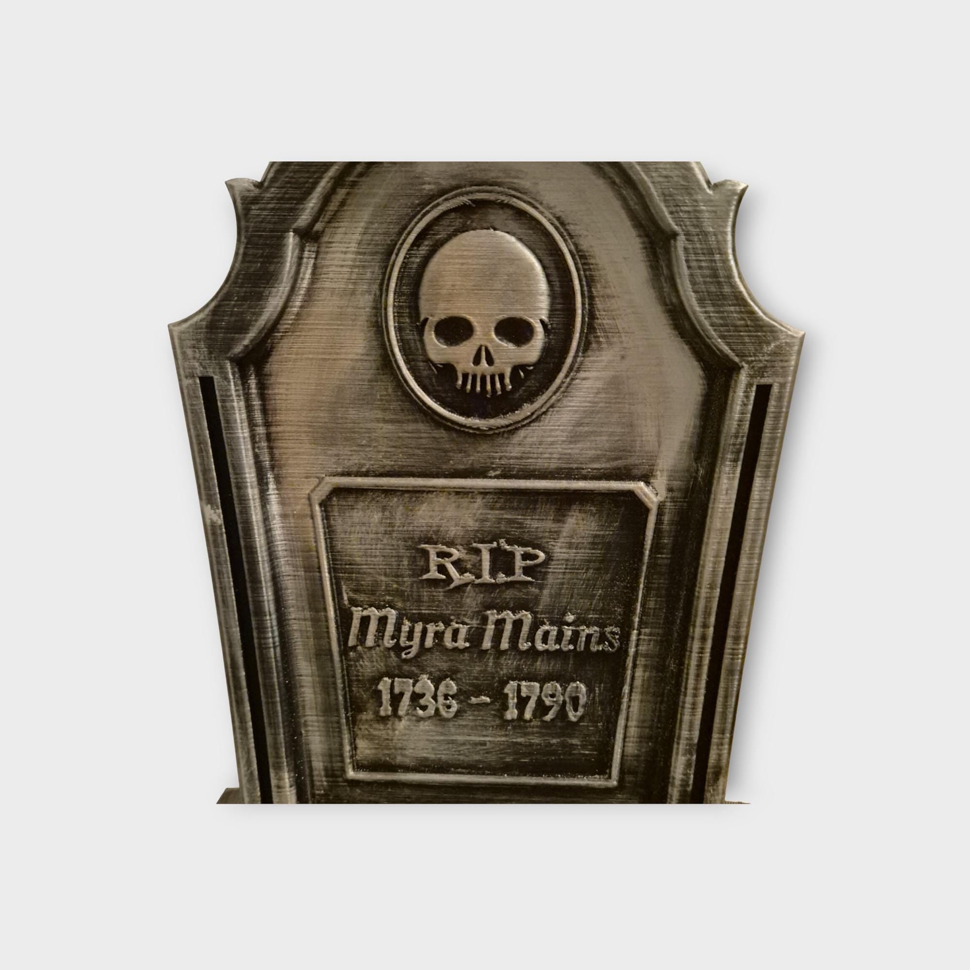 Custom Halloween Tombstone – Personalized Gravestone Decoration – Dark Academia – Spooky Gothic Decor – Haunted House Prop
