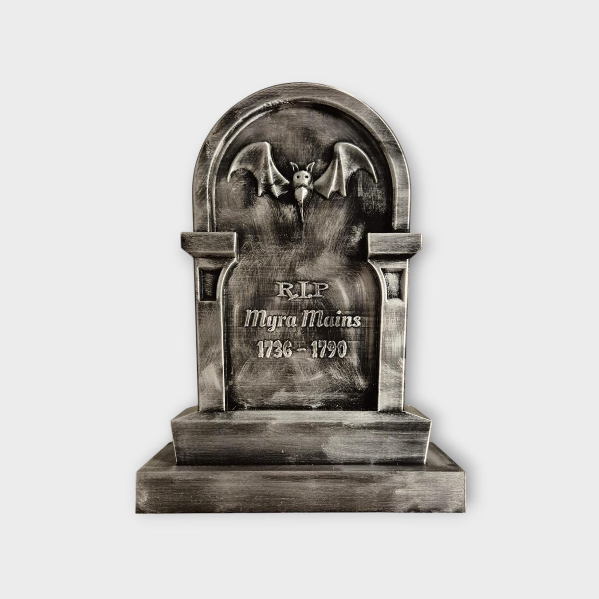 Custom Halloween Tombstone – Personalized Gravestone Decoration – Dark Academia – Spooky Gothic Decor – Haunted House Prop