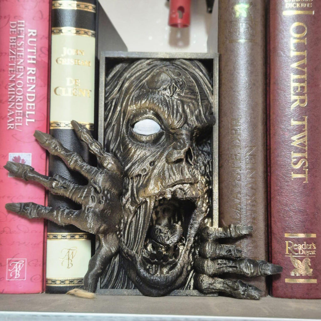 Unique zombie Book Nook - 3D Printed bookshelf walking dead walkers