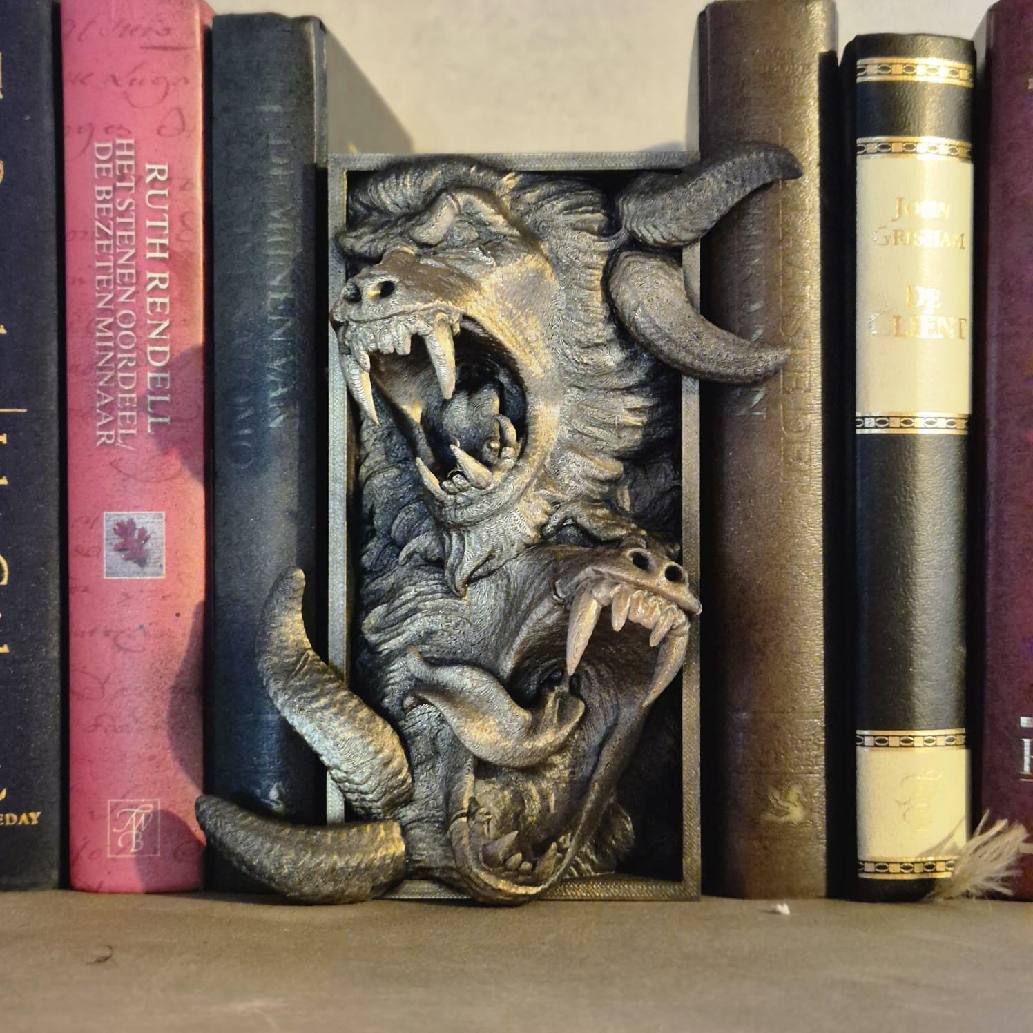 Infernal Abyss - Demon Book Nook Insert bookshelf decor