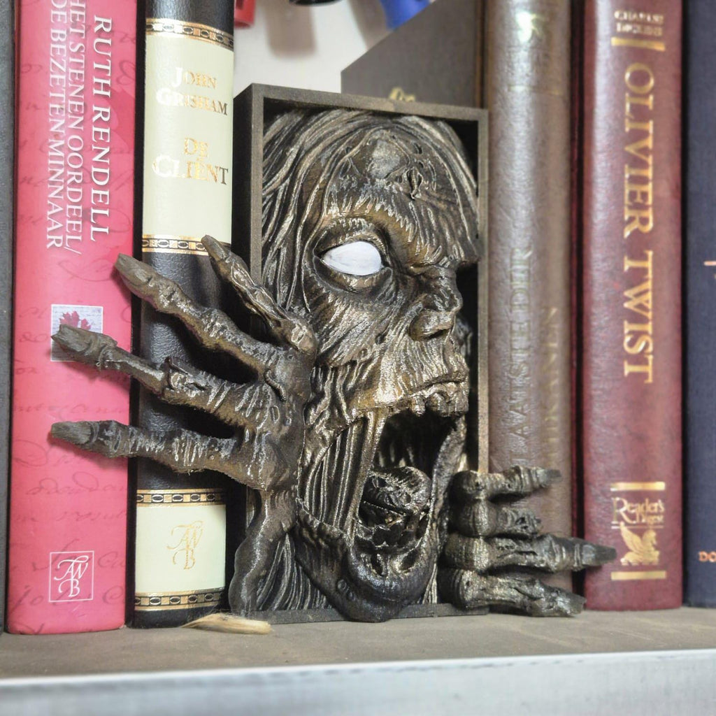 Unique zombie Book Nook - 3D Printed bookshelf walking dead walkers