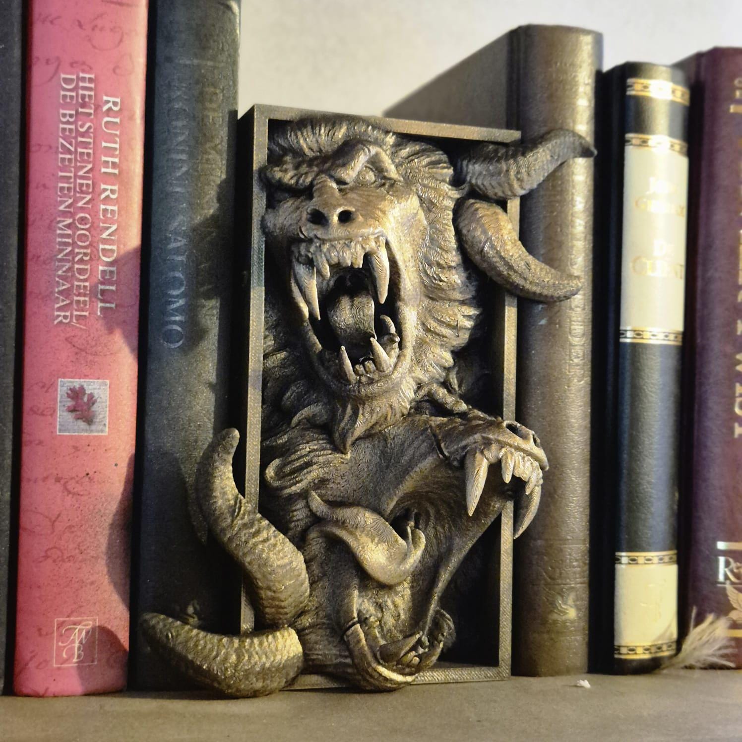 Infernal Abyss - Demon Book Nook Insert bookshelf decor