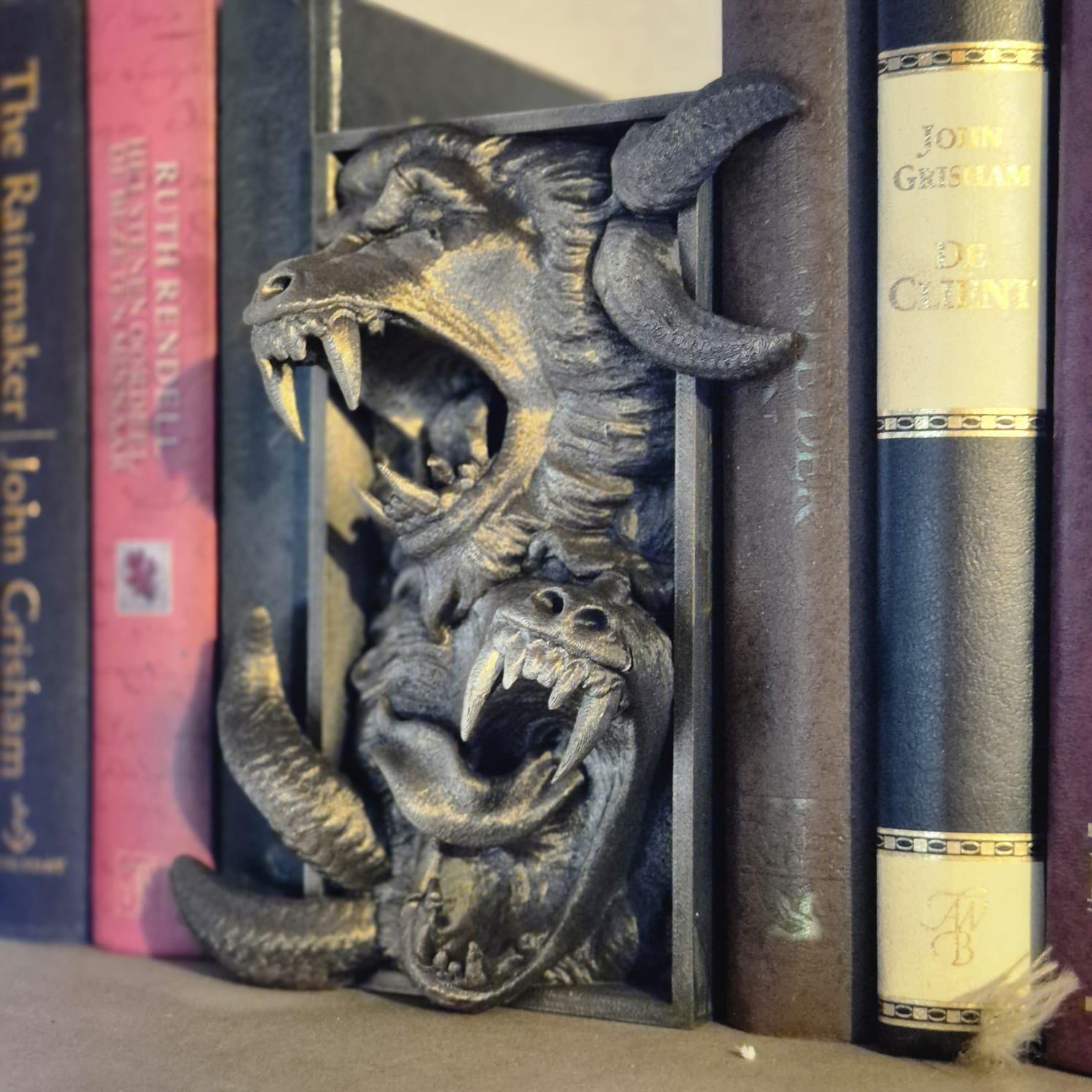 Infernal Abyss - Demon Book Nook Insert bookshelf decor