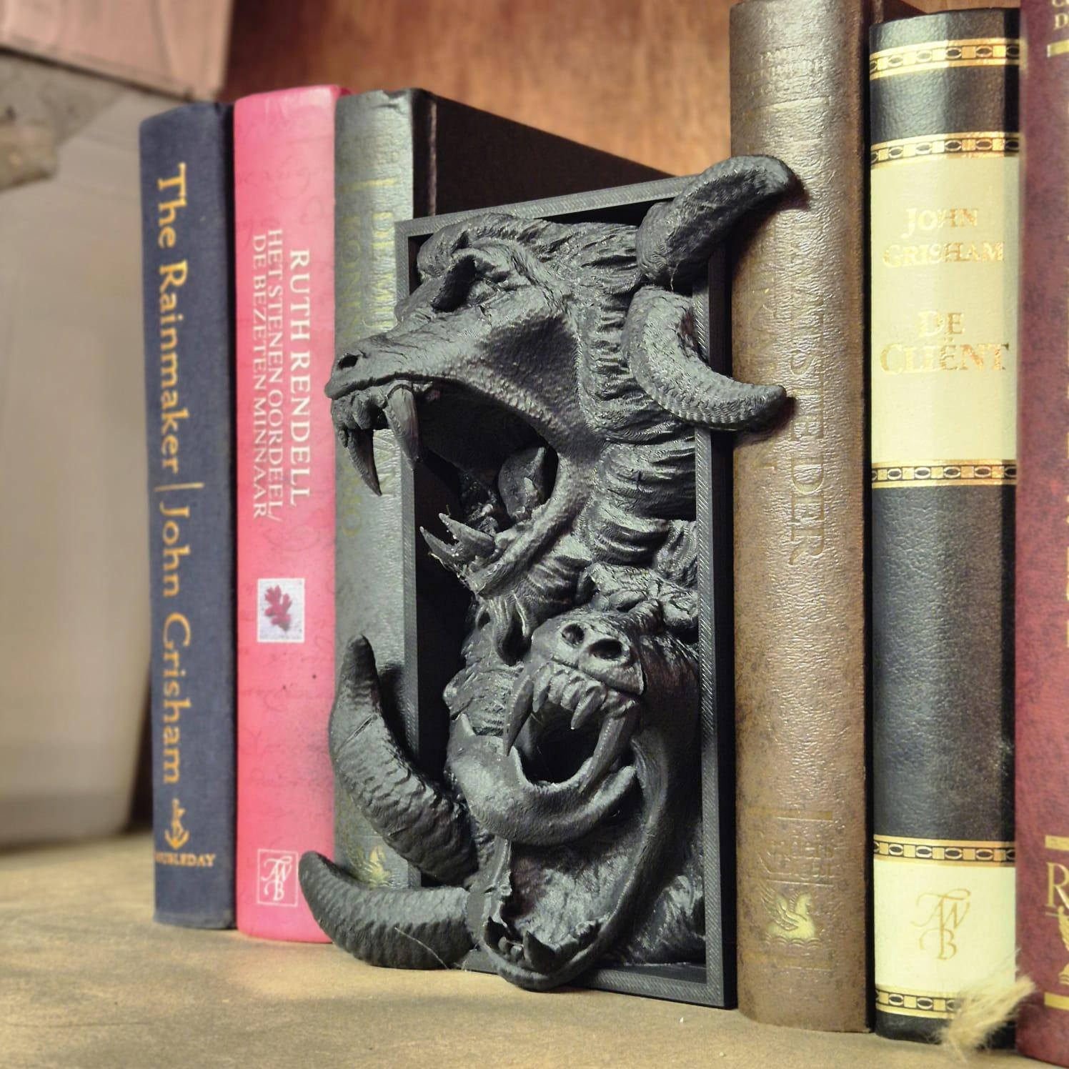 Infernal Abyss - Demon Book Nook Insert bookshelf decor
