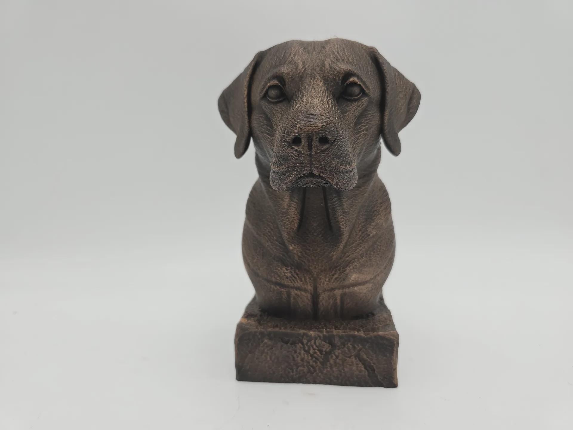 Bust of a labrador statue - home decor dog  lover handpainted ornament