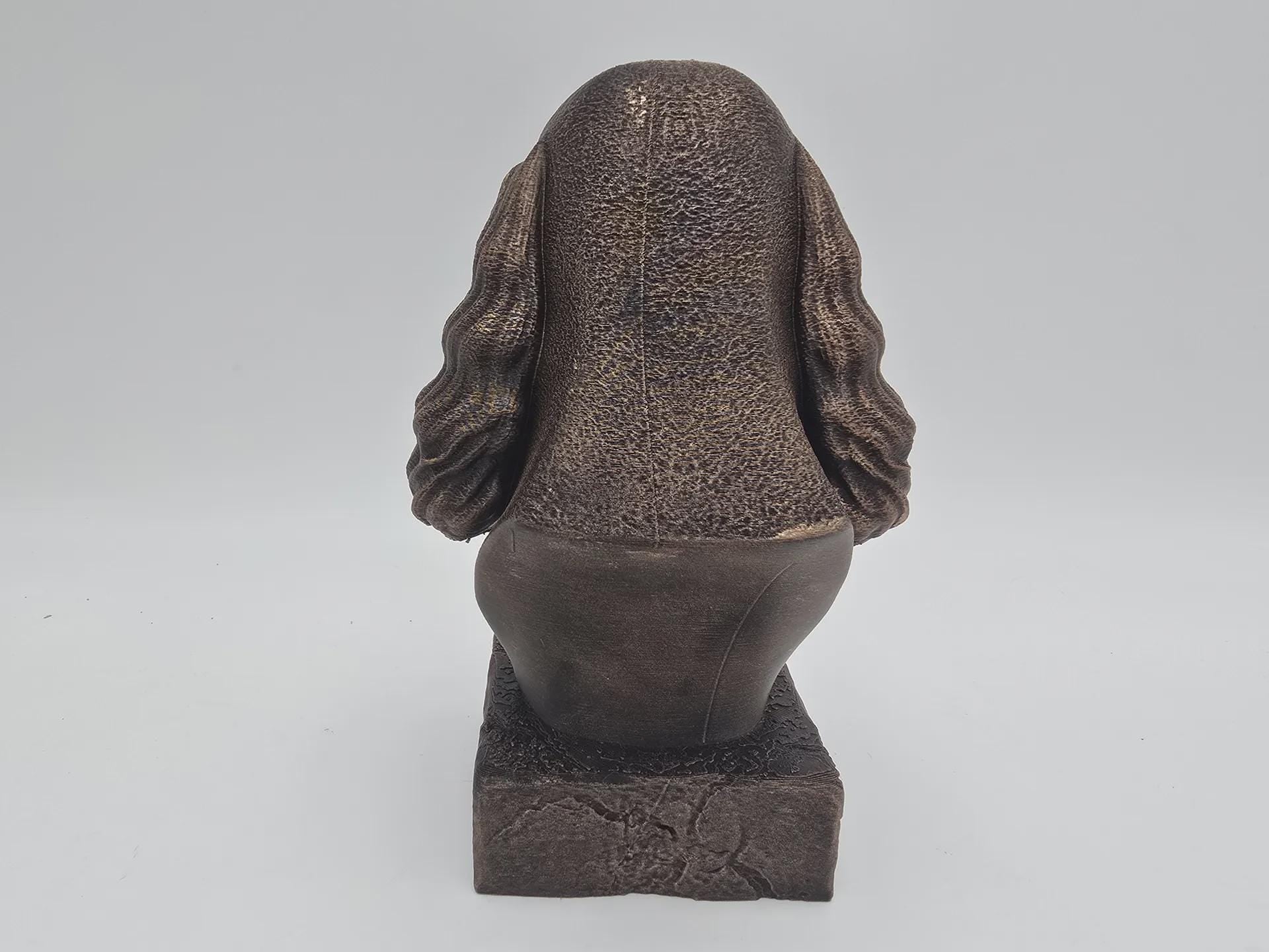 Bust of a cocker spaniel dog statue - home decor dog lover handpainted ornament