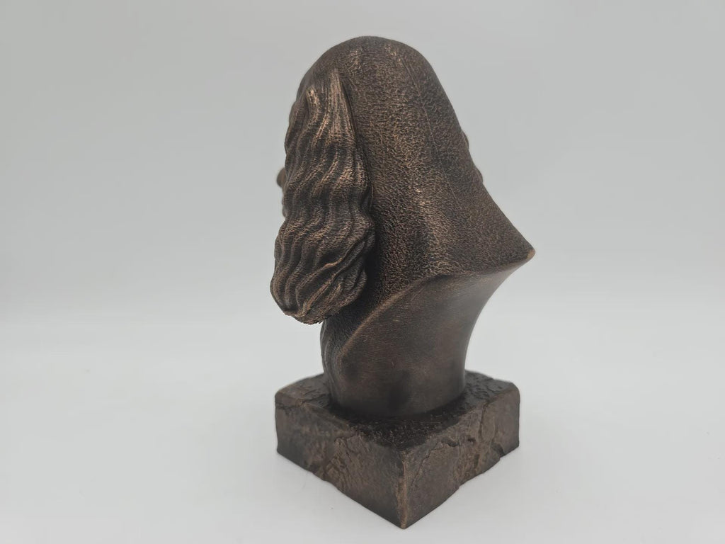 Bust of a cocker spaniel dog statue - home decor dog lover handpainted ornament