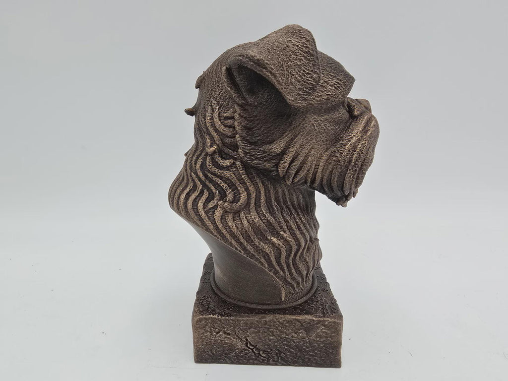 Bust of a brussels griffon dog statue - home decor dog lover handpainted ornament