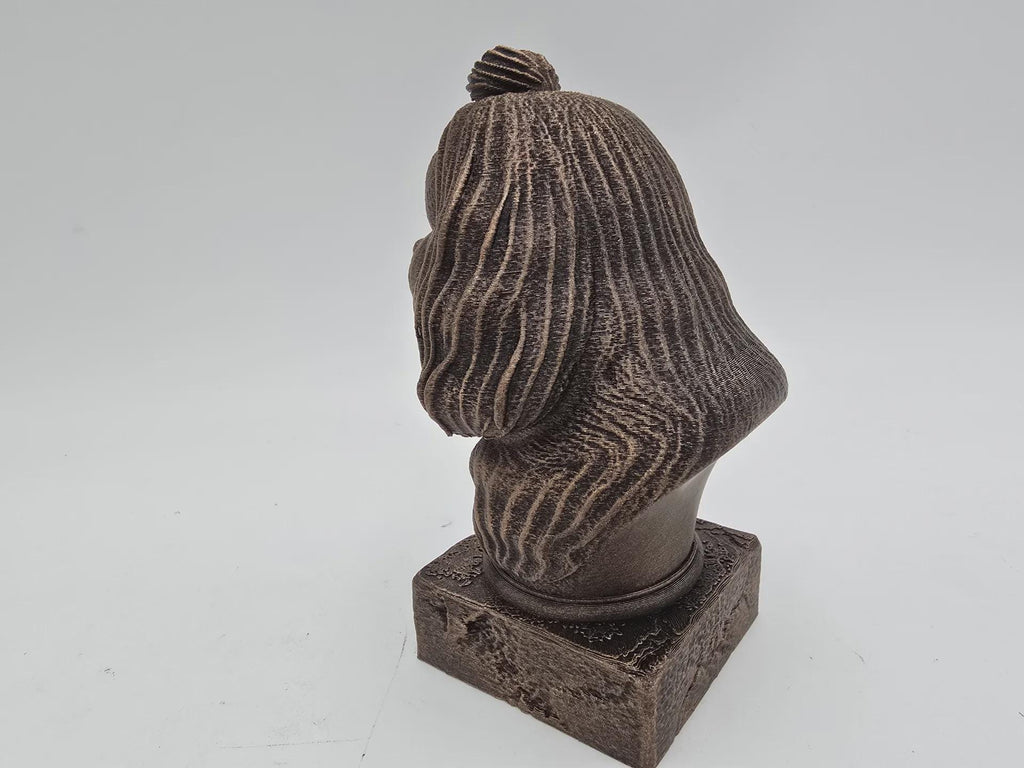 Bust of a maltese bust dog statue - home decor dog lover handpainted ornament