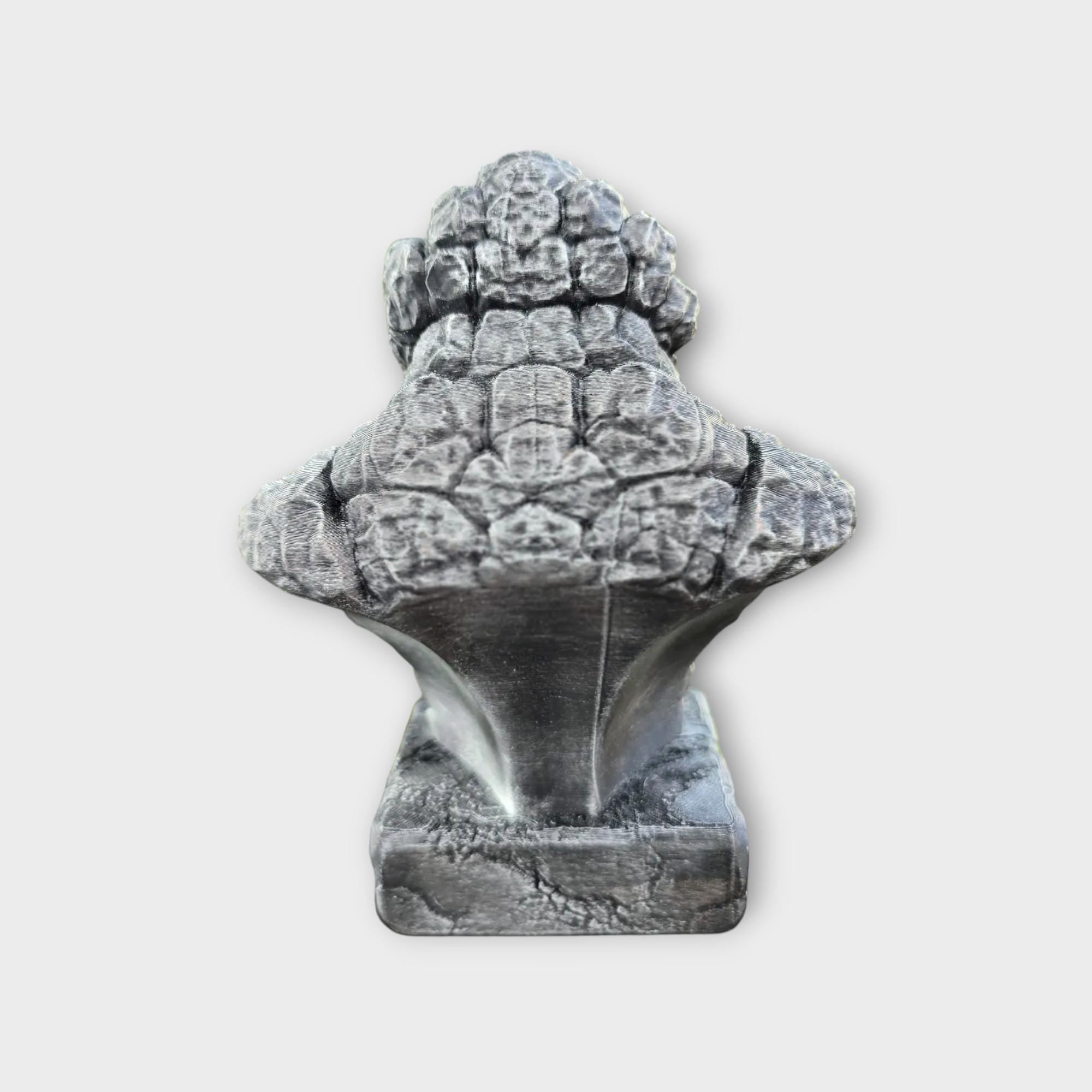 Bust of a Stone golum statue - handpainted home decor mythical lover gift him her ornament