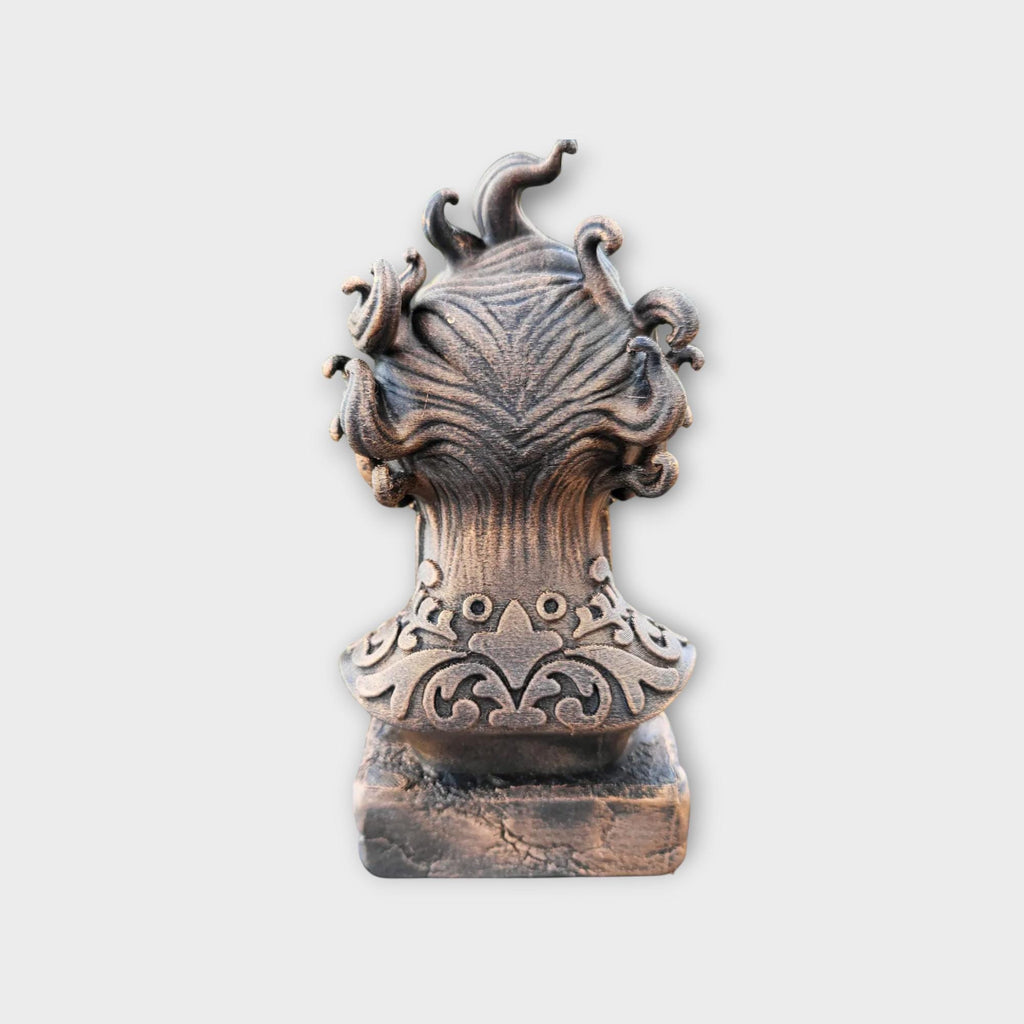 Bust of a Water elemental statue - handpainted home decor mythical lover gift him her ornament