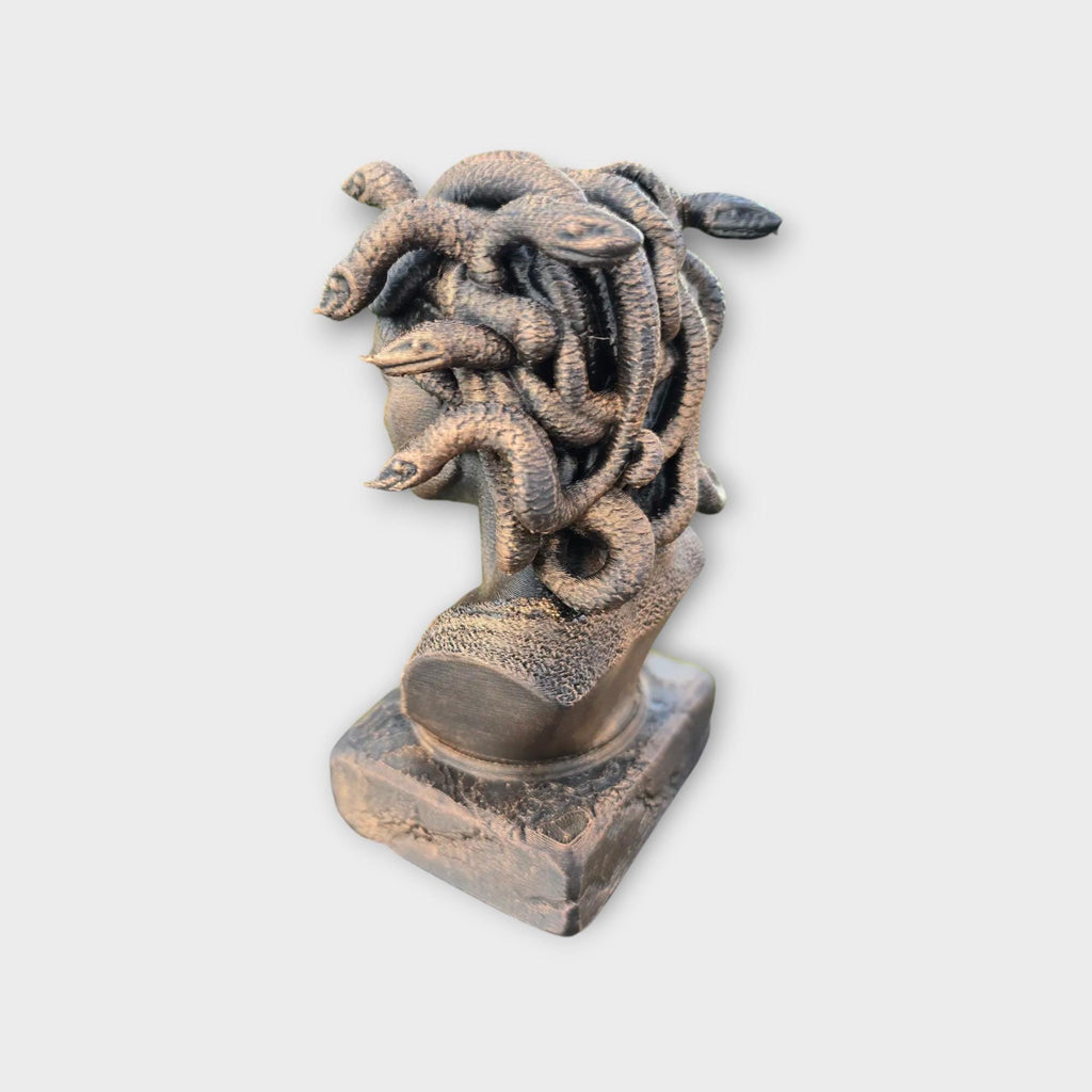 Bust of a Medusa statue - handpainted home decor mythical lover gift him her ornament