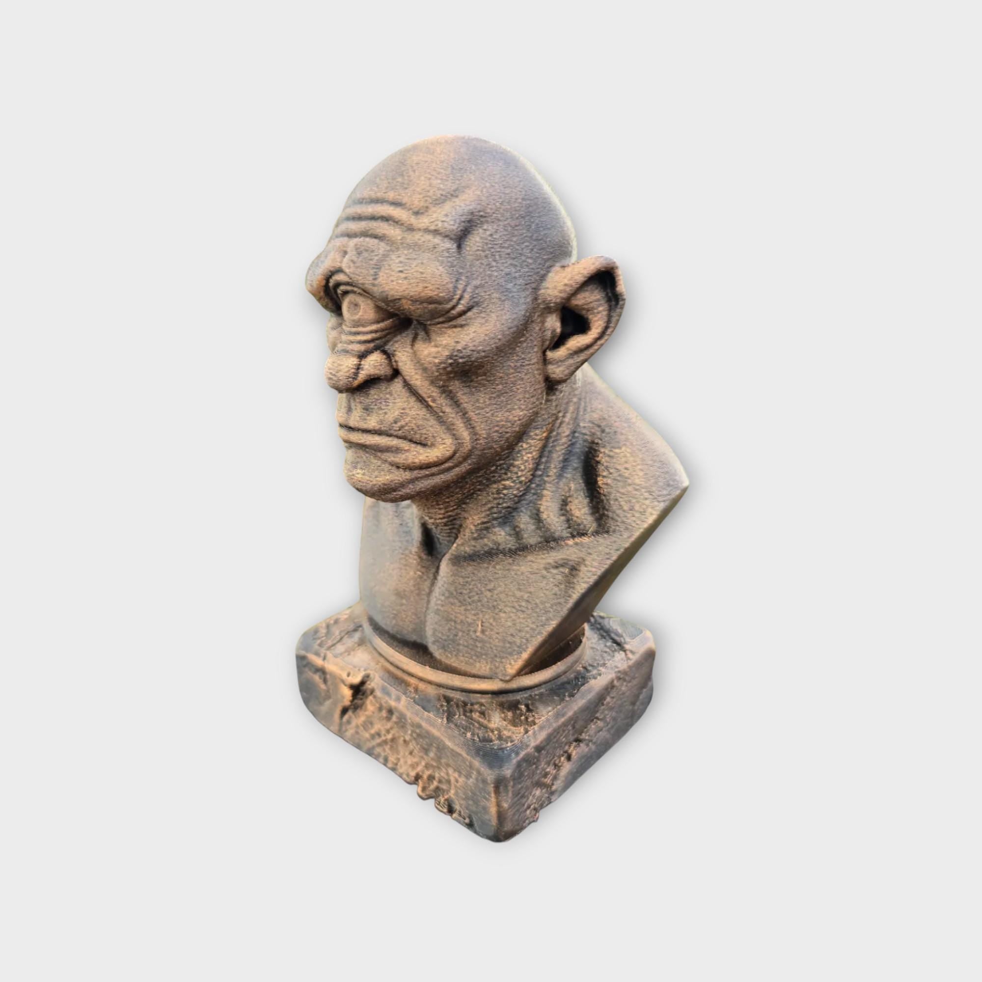 Bust of a Cyclops statue - handpainted home decor mythical lover gift him her ornament