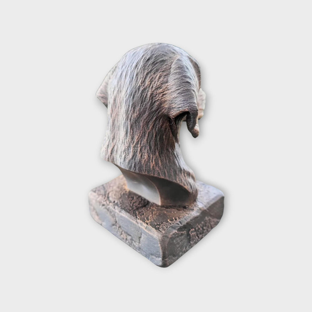 Bust of a Plott hound statue - home decor animal lover gift him her handpainted ornament