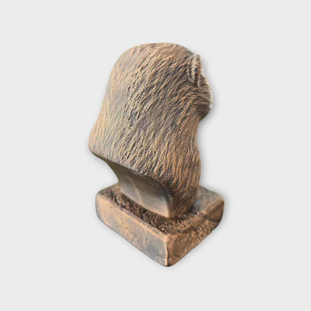 Büste einer Otterstatue - Wohndeko Tierliebhaber Geschenk für ihn oder sie handbemaltes Ornament
