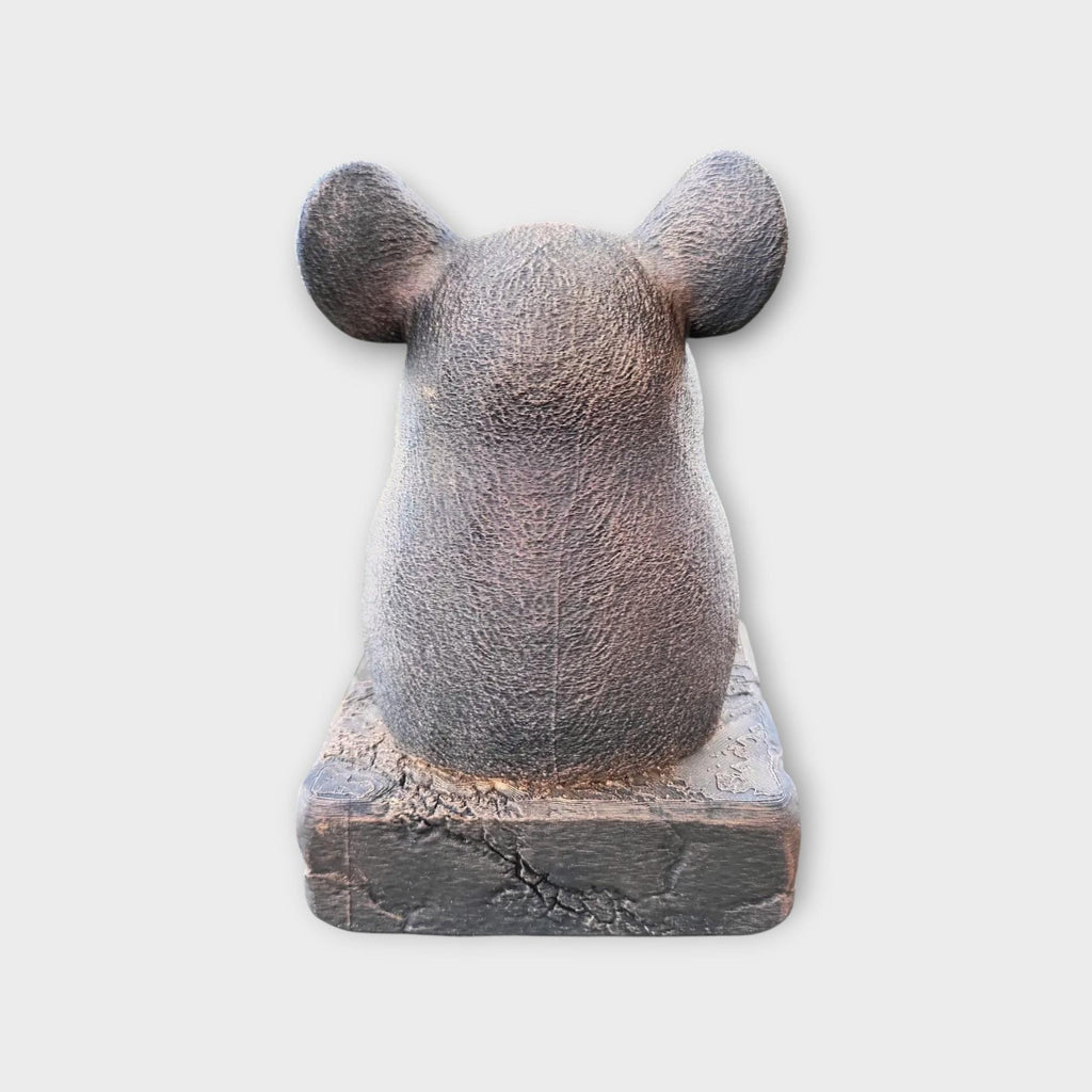 Bust of a Mouse statue - home decor animal lover gift him her handpainted ornament