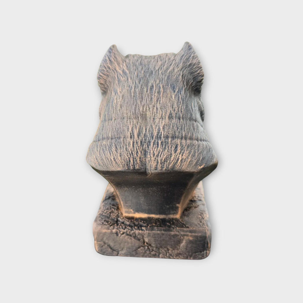 Büste einer exotischen Bully-Statue – Wohndeko, Tierliebhaber, Geschenk für ihn oder sie, handbemaltes Ornament