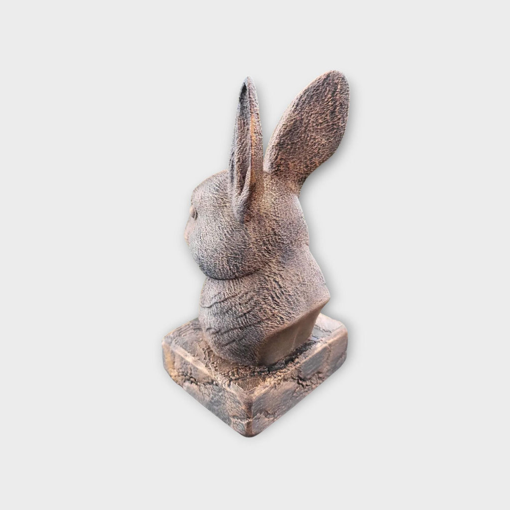 Bust of a Bunny statue - home decor animal lover gift him her handpainted ornament