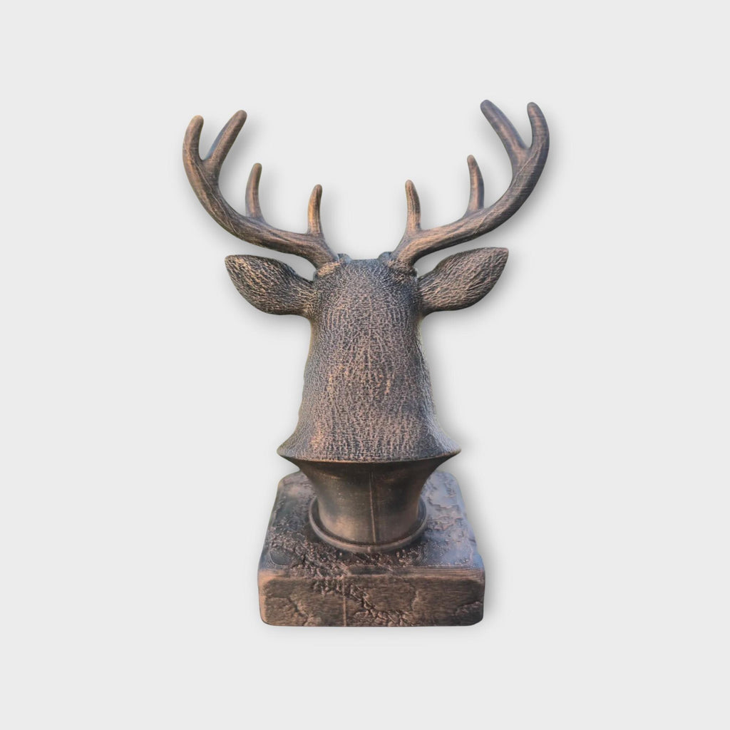 Bust of a Reindeer statue - home decor animal lover gift him her handpainted ornament