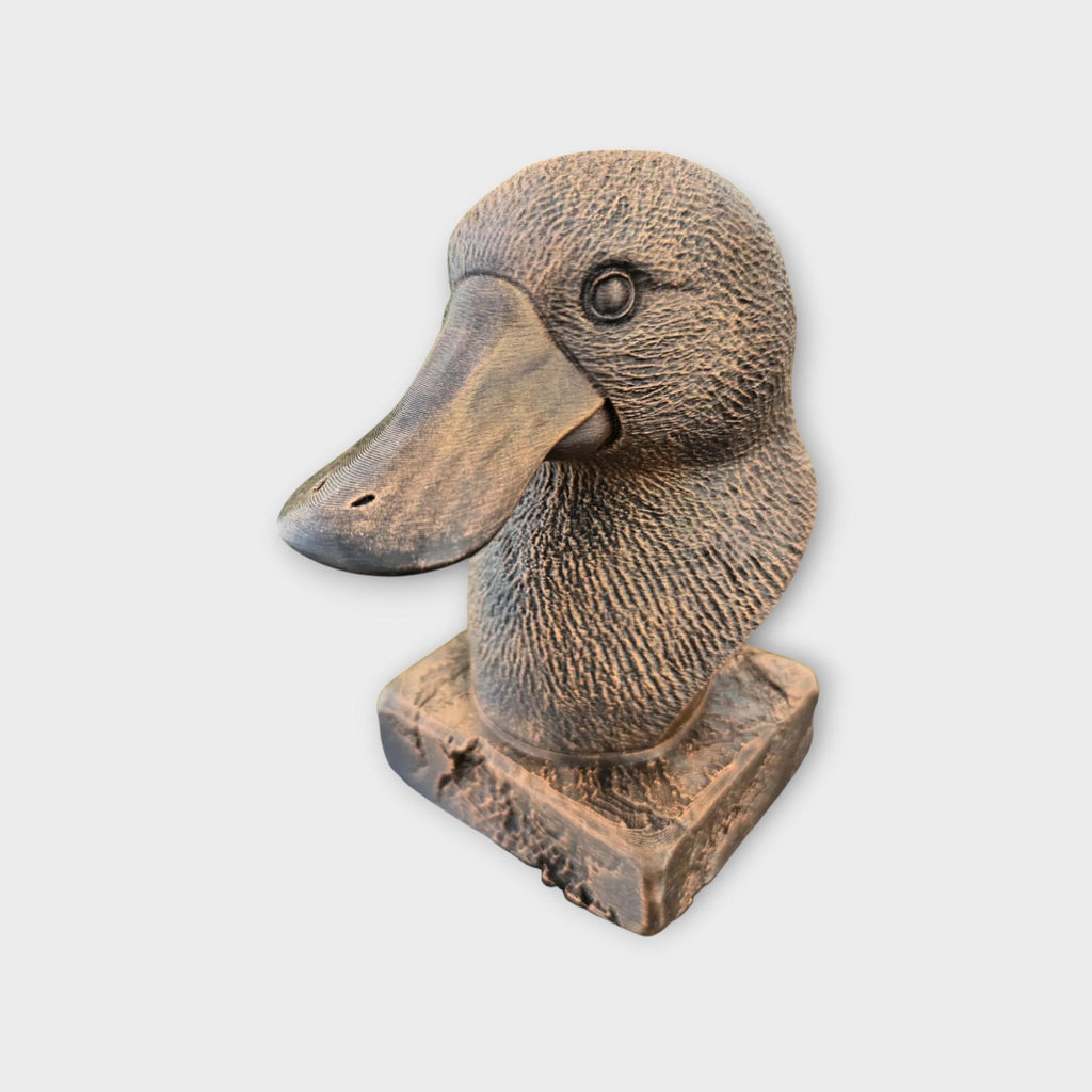 Bust of a platypus statue - home decor animal lover gift him her handpainted ornament