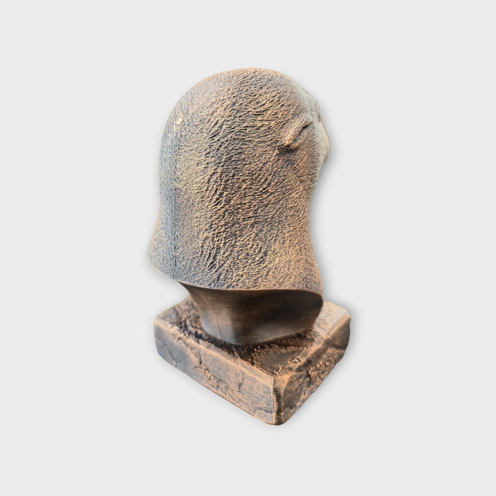 Bust of a Seal statue - home decor animal lover gift him her handpainted ornament