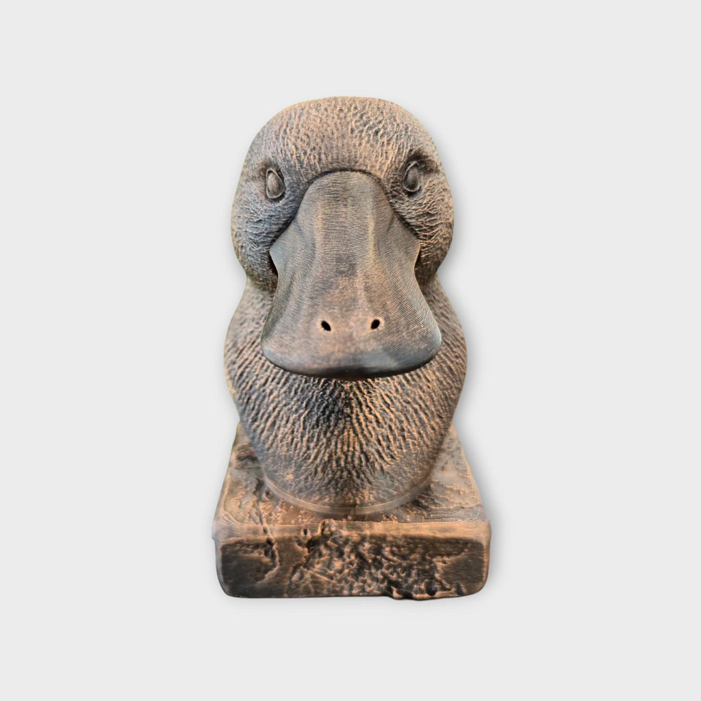 Bust of a platypus statue - home decor animal lover gift him her handpainted ornament