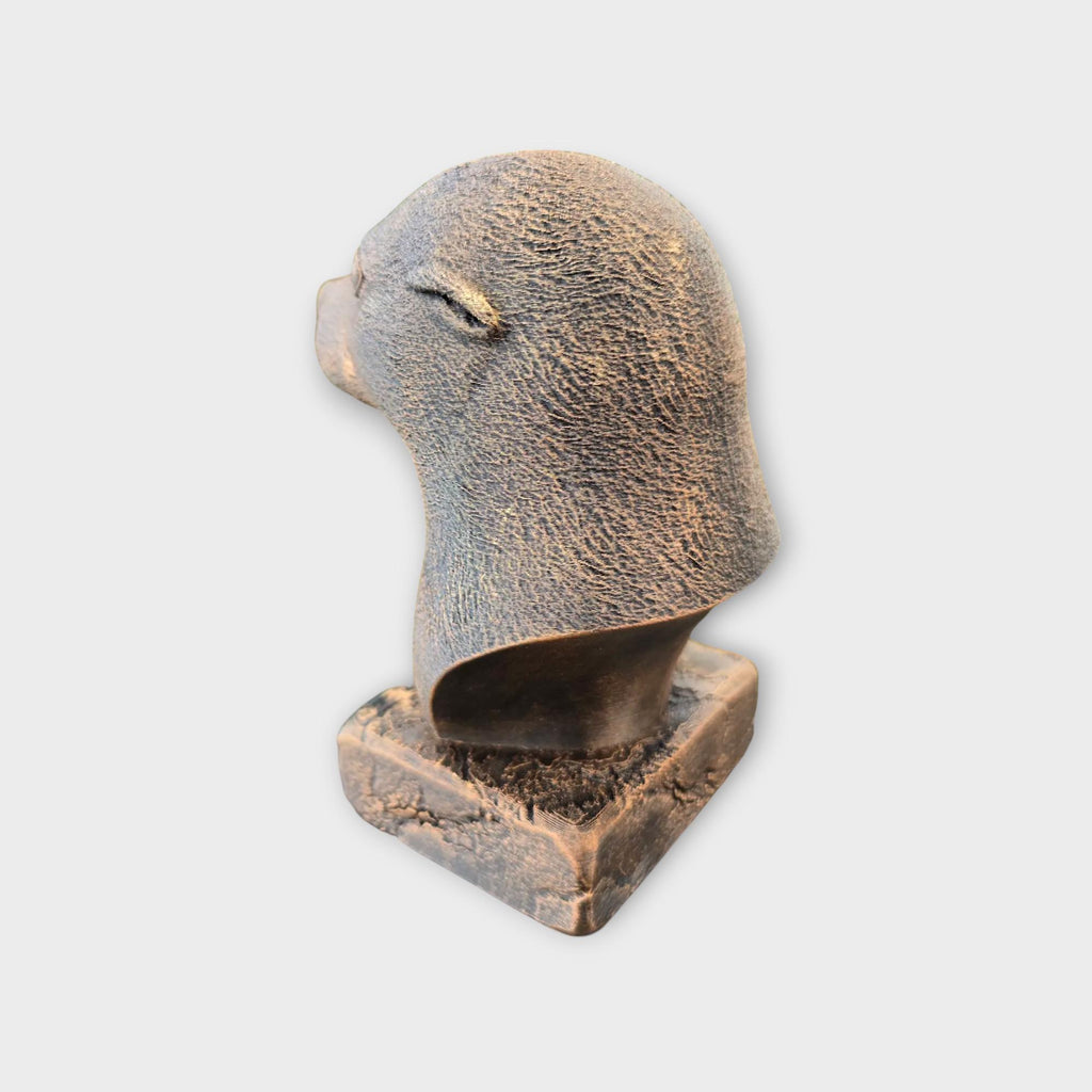 Bust of a Seal statue - home decor animal lover gift him her handpainted ornament