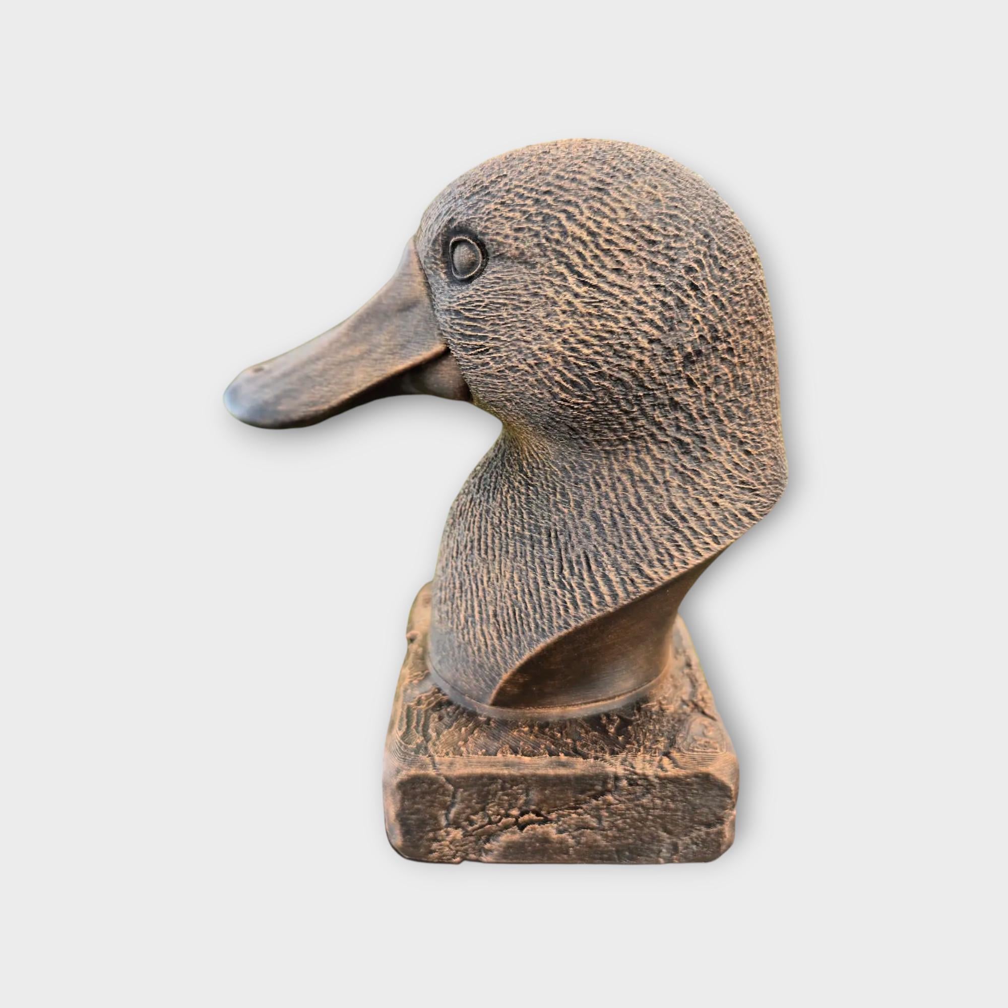 Bust of a platypus statue - home decor animal lover gift him her handpainted ornament