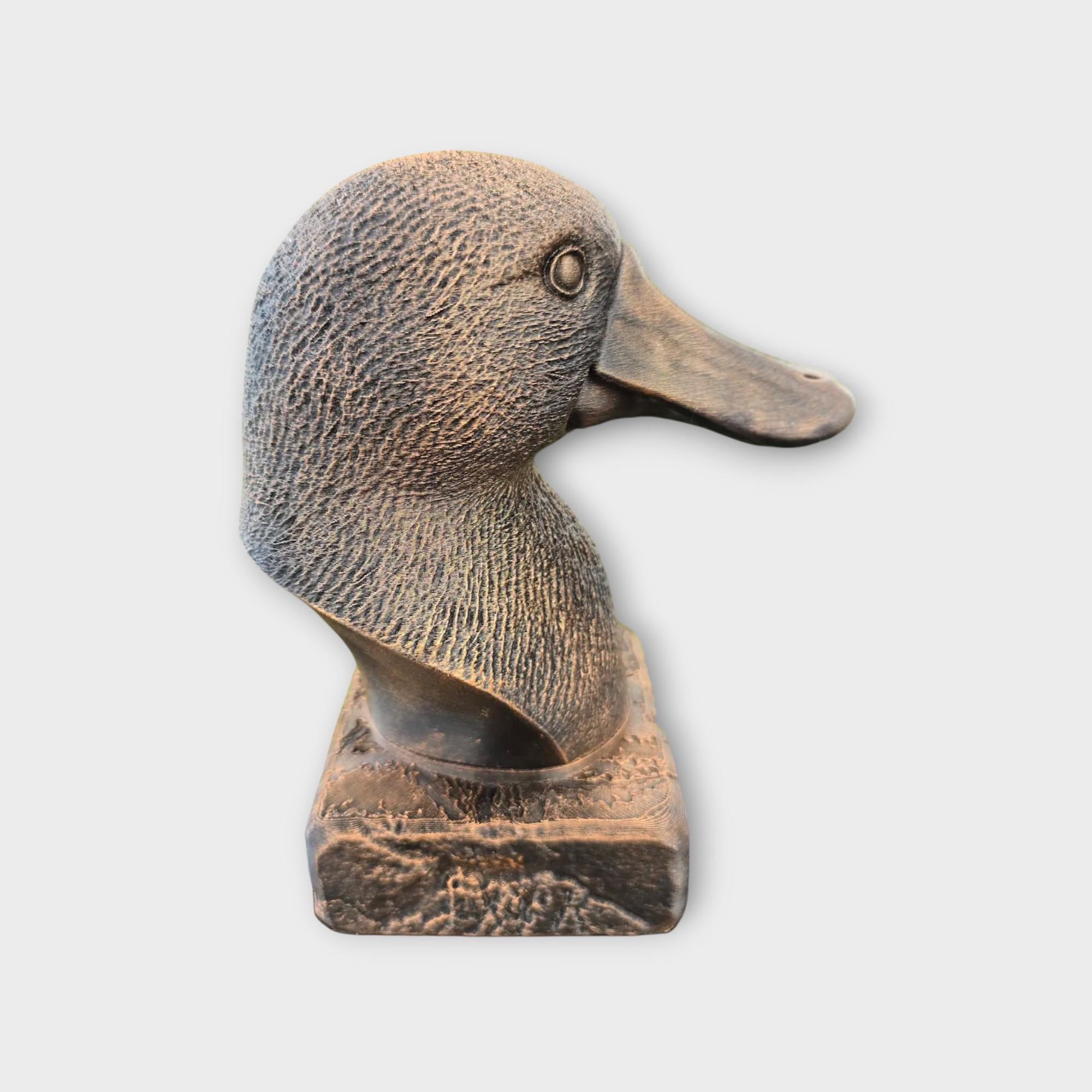 Bust of a platypus statue - home decor animal lover gift him her handpainted ornament