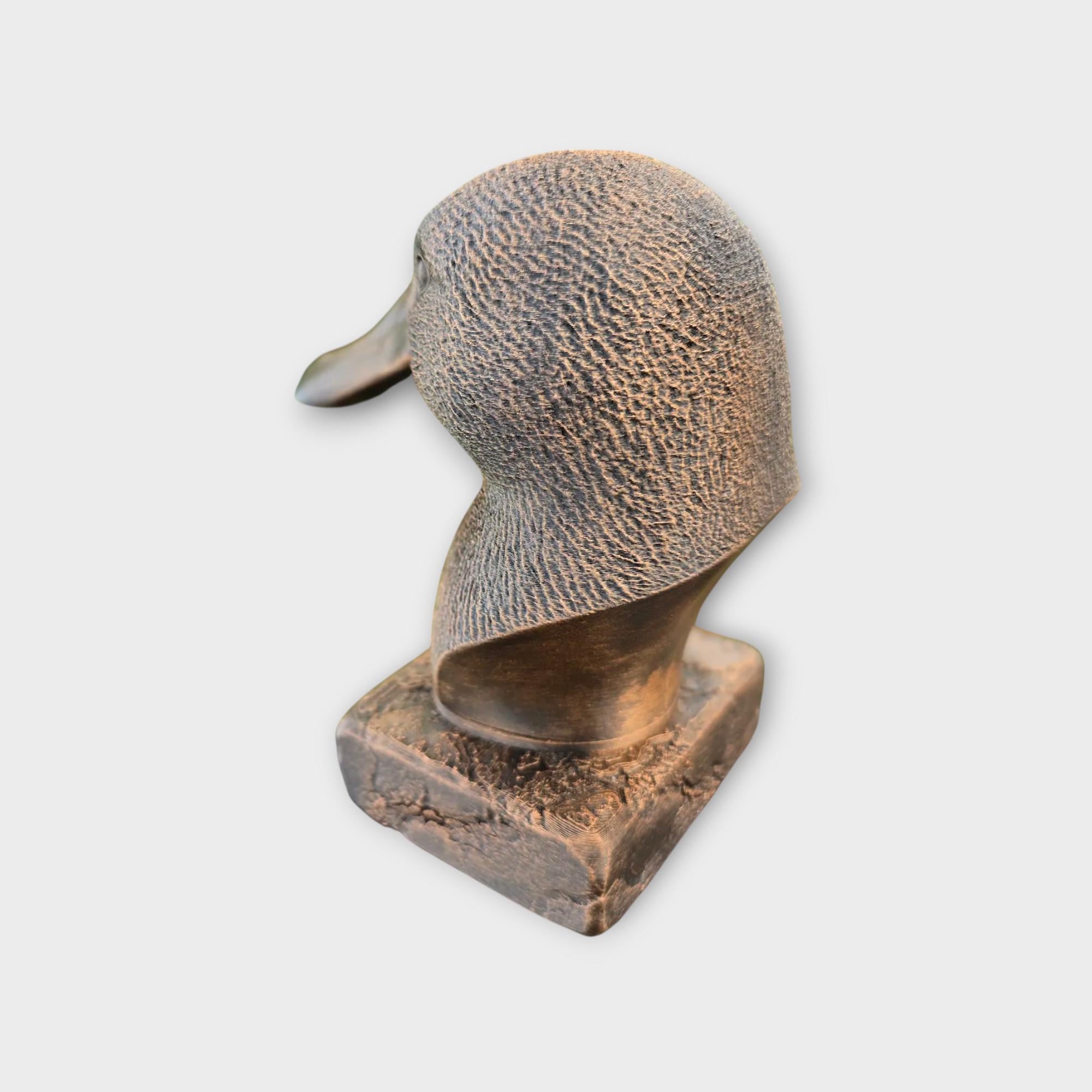 Bust of a platypus statue - home decor animal lover gift him her handpainted ornament