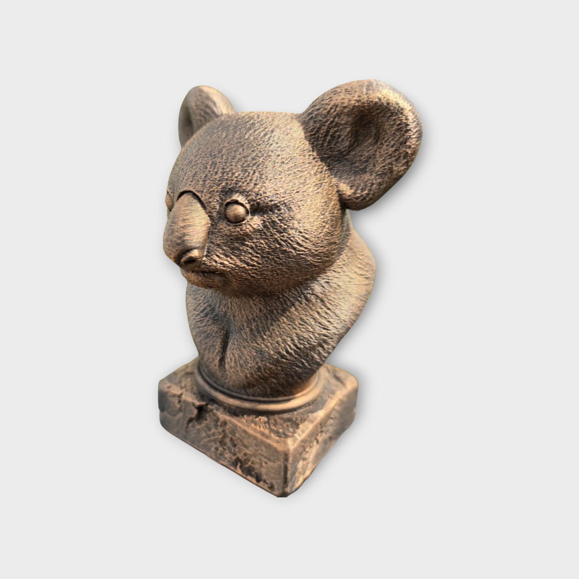 Bust of a koala statue - home decor animal lover gift him her handpainted ornament