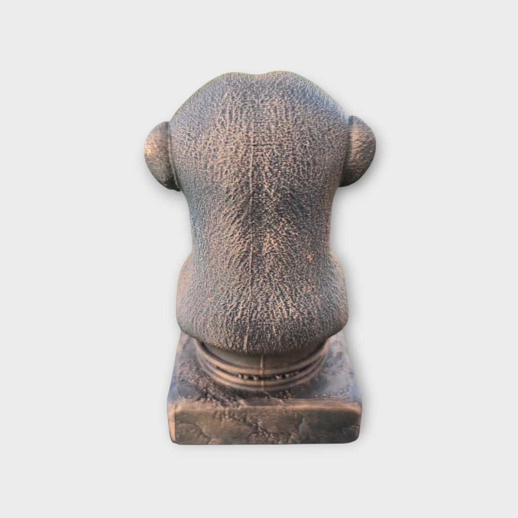 Bust of a Meerkat statue - home decor animal lover gift him her handpainted ornament