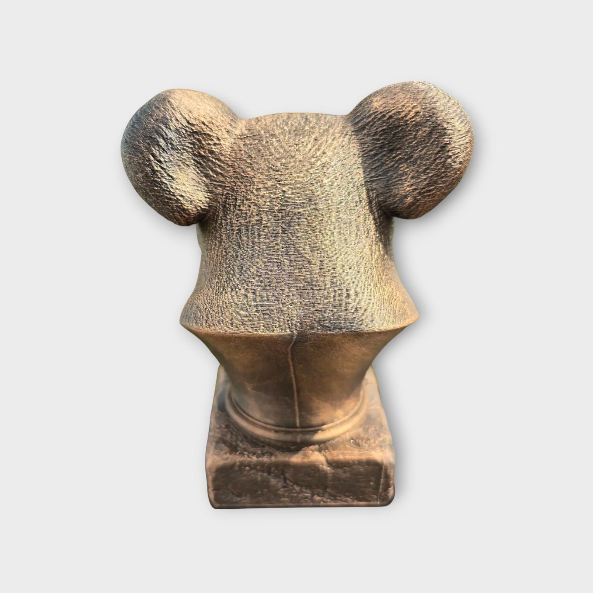 Bust of a koala statue - home decor animal lover gift him her handpainted ornament