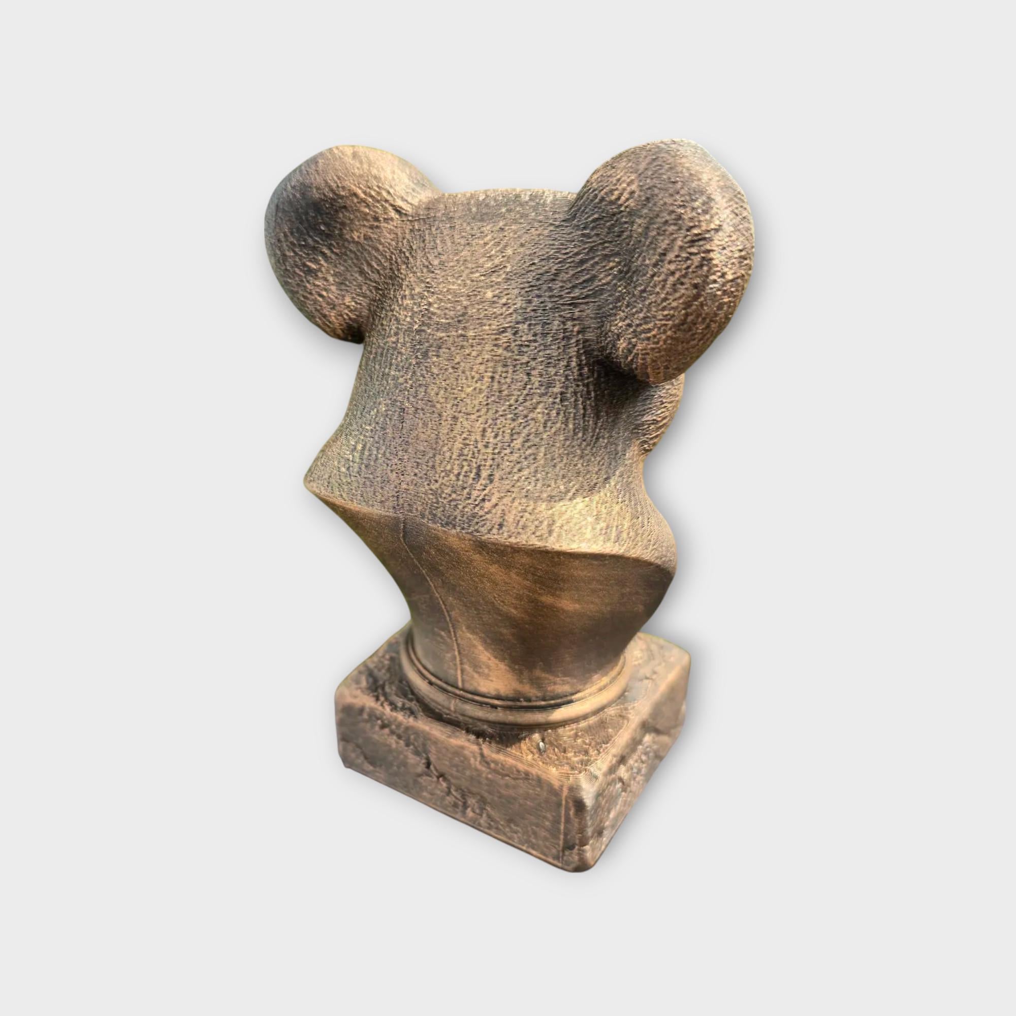 Bust of a koala statue - home decor animal lover gift him her handpainted ornament