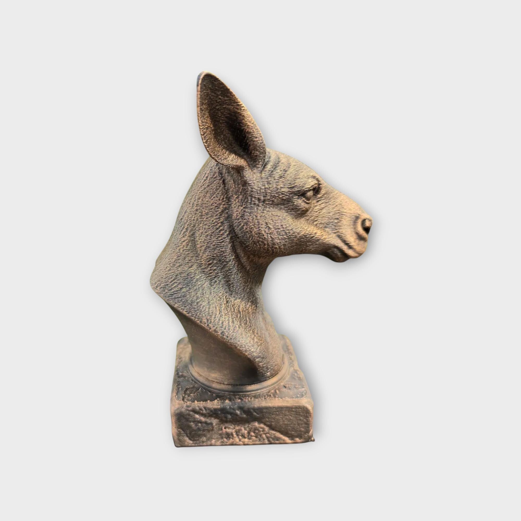 Bust of a Kangaroo statue - home decor animal lover gift him her handpainted ornament
