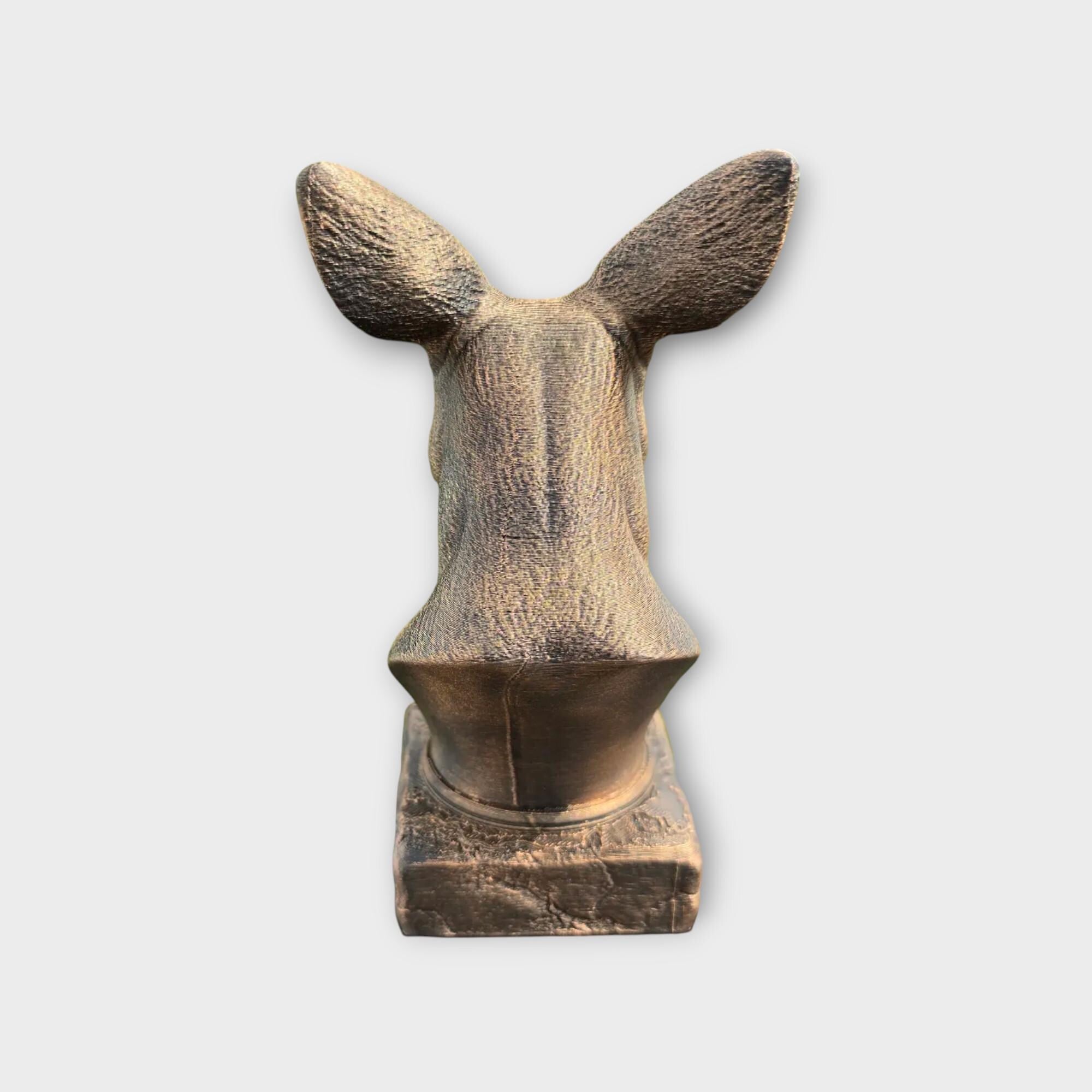 Bust of a Kangaroo statue - home decor animal lover gift him her handpainted ornament