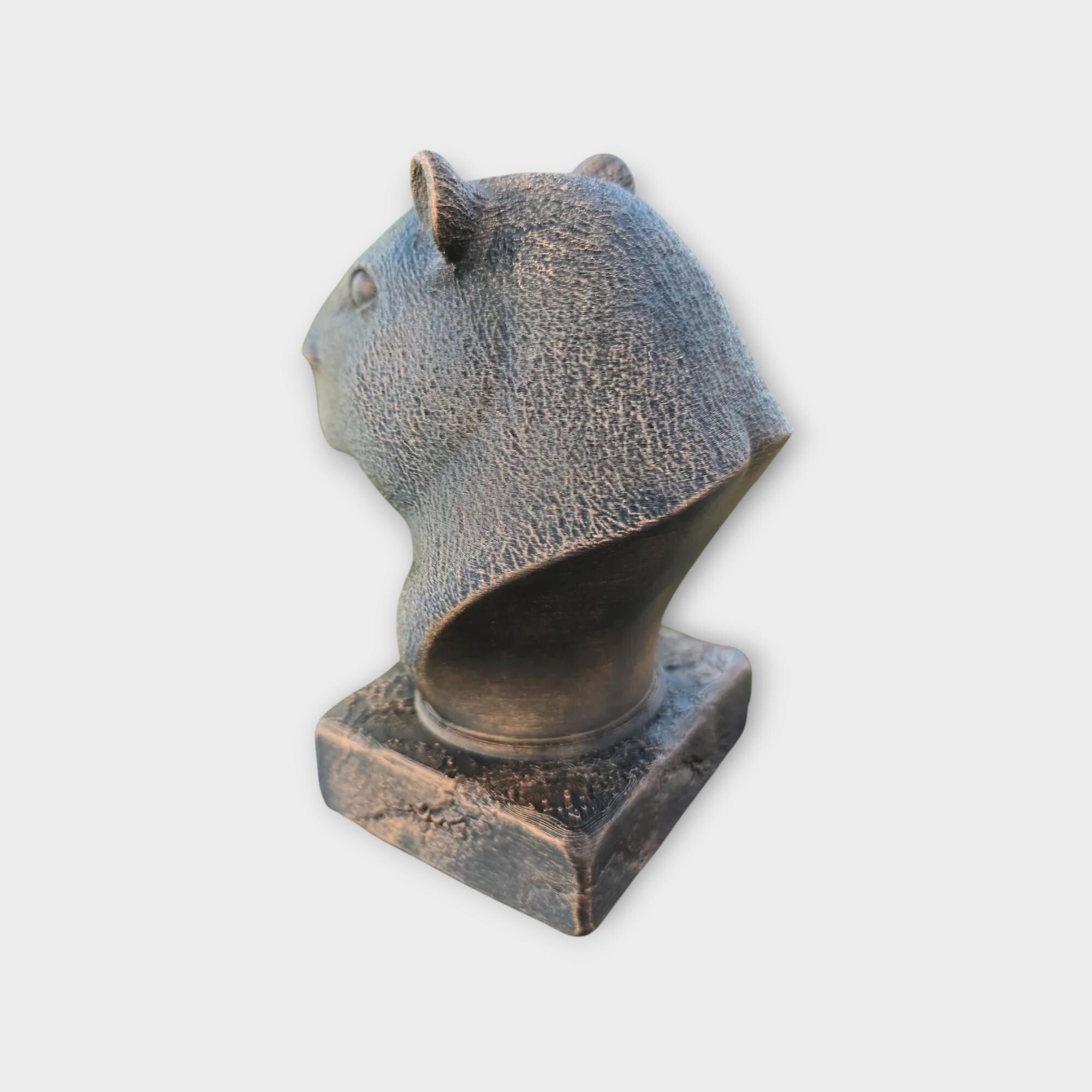 Bust of a Capybara statue - home decor animal lover gift him her handpainted ornament