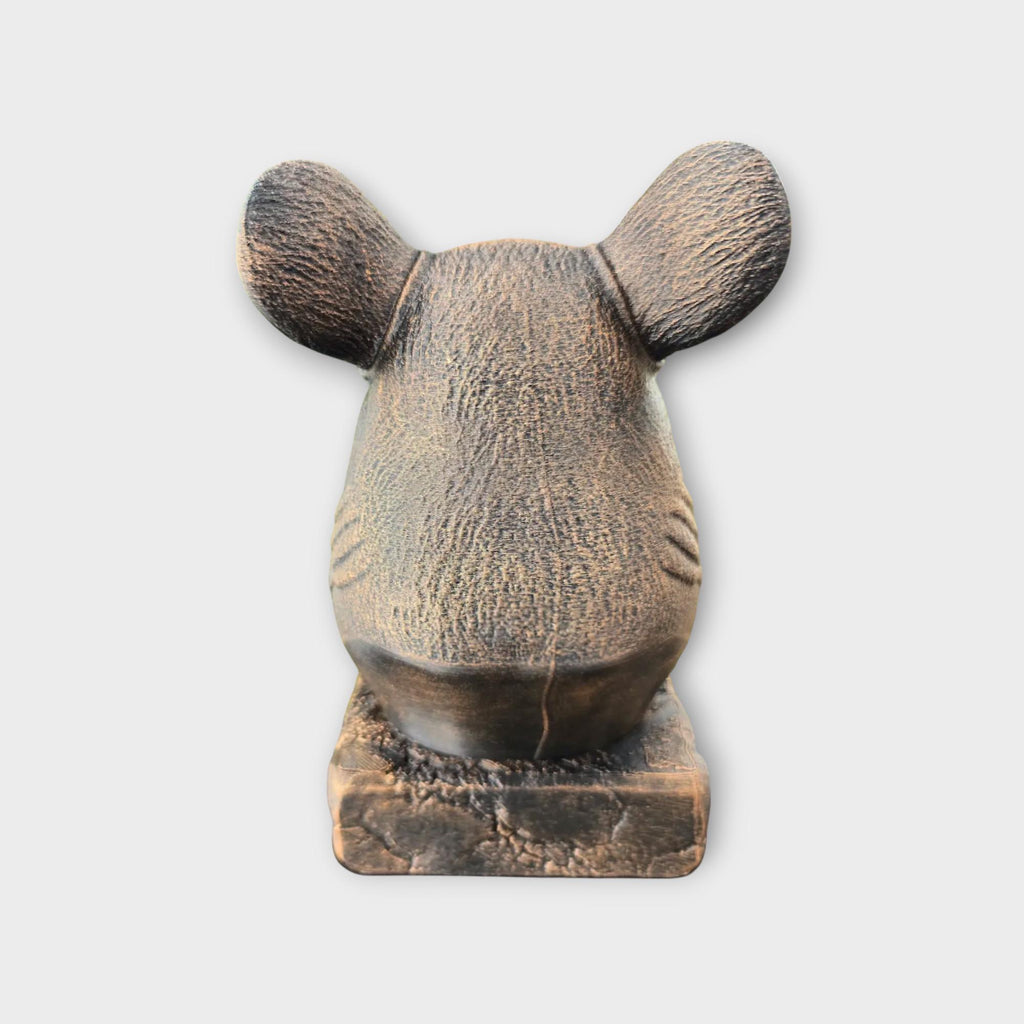 Bust of a chinchilla statue - home decor animal lover gift him her handpainted ornament