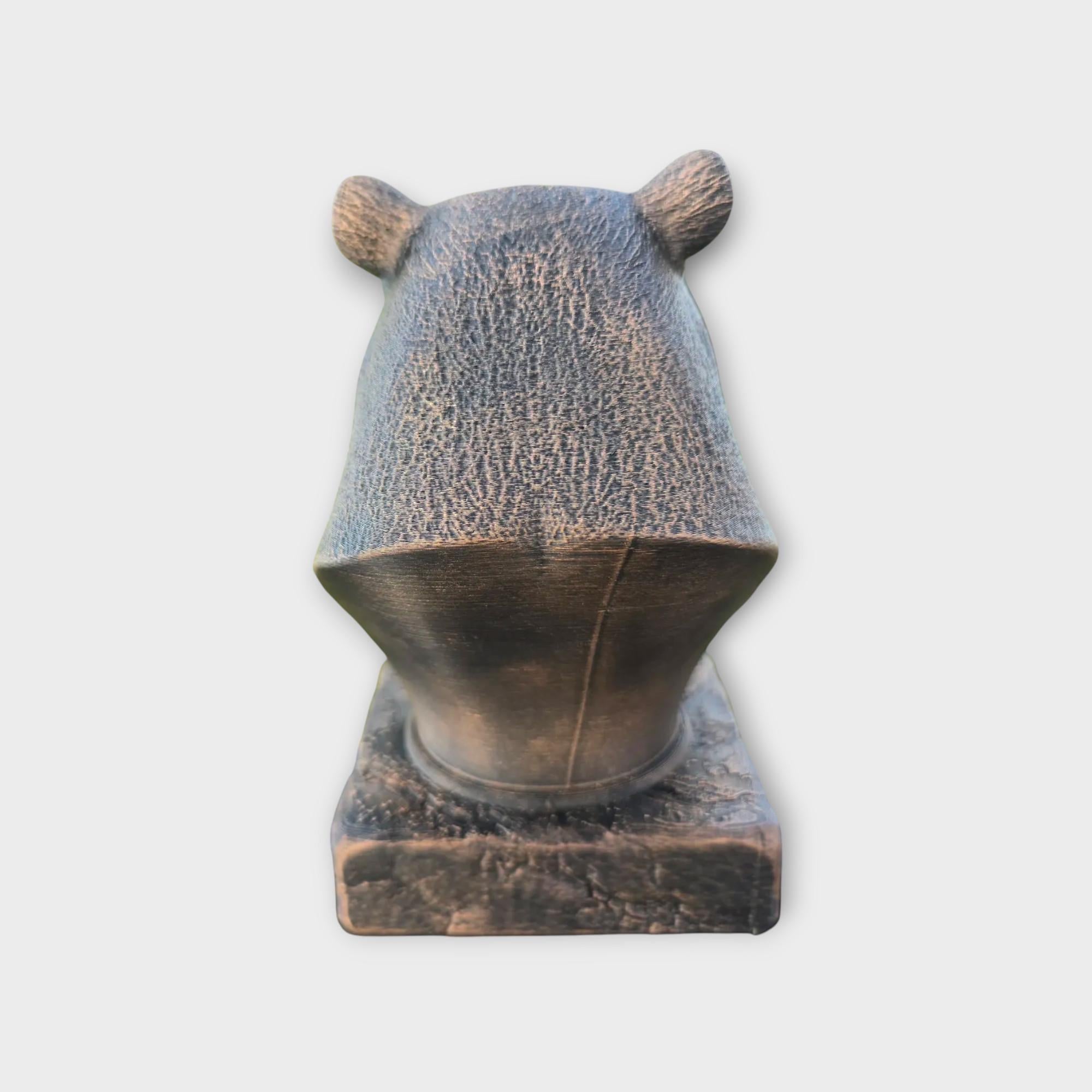 Bust of a Capybara statue - home decor animal lover gift him her handpainted ornament