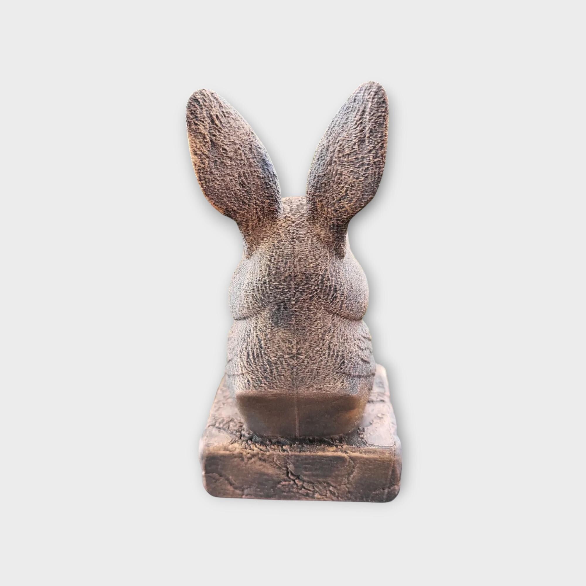 Bust of a Bunny rabbit statue - home decor animal lover gift him her handpainted ornament