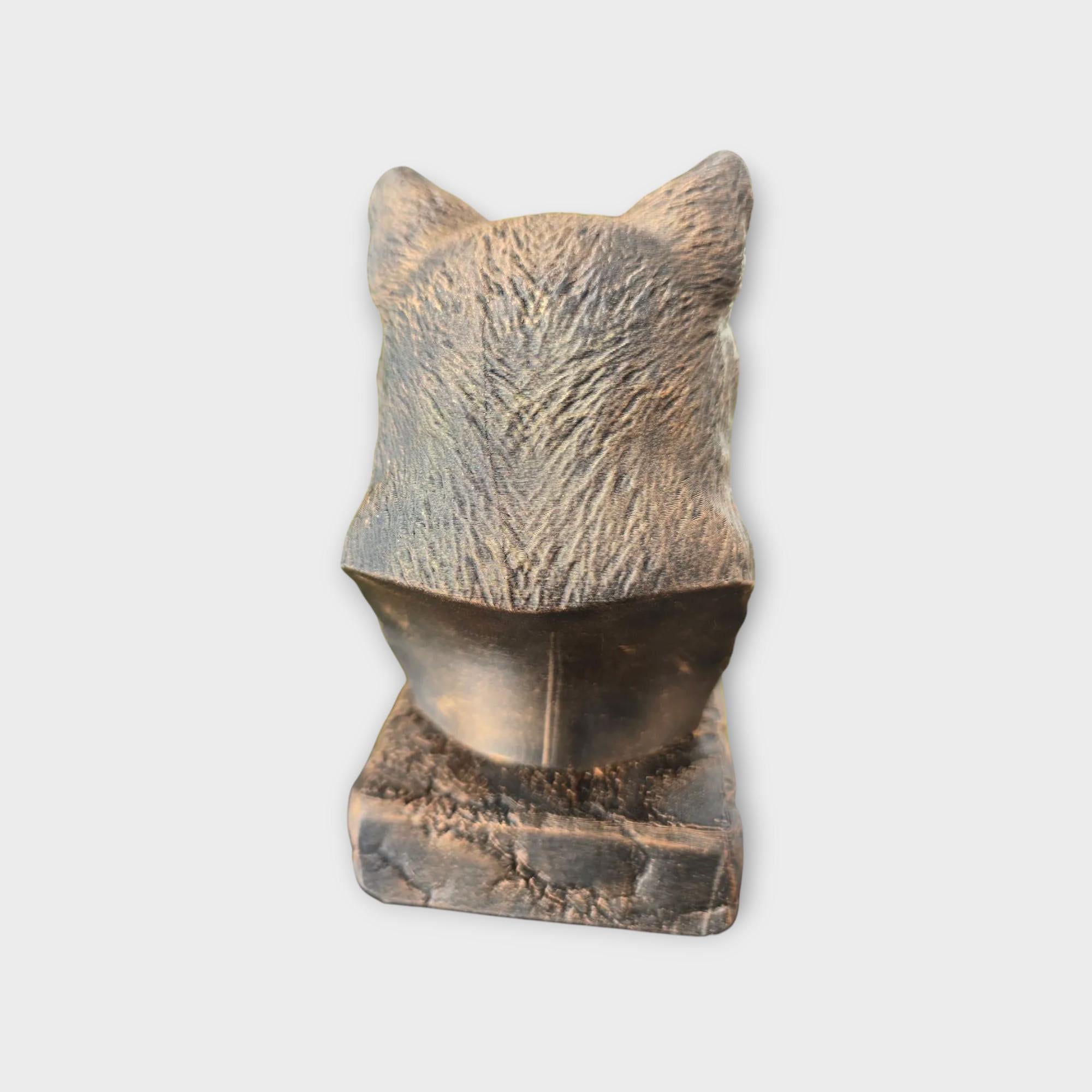 Bust of a Bengal statue - home decor animal lover gift him her handpainted ornament