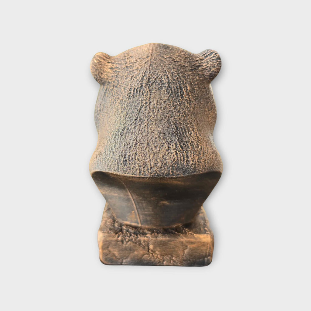 Bust of a Beaver statue - home decor animal lover gift him her handpainted ornament