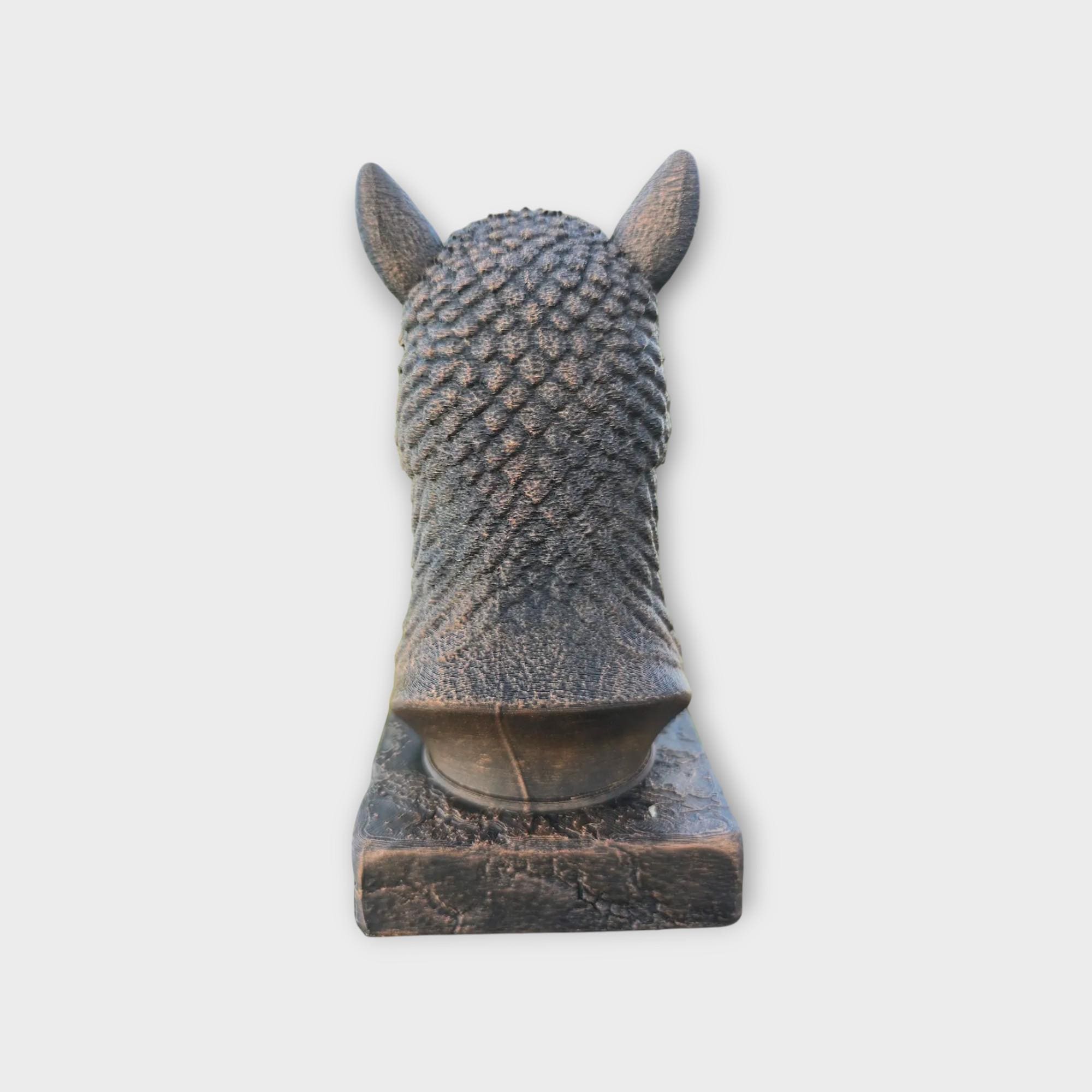 Bust of a Alpaca statue - home decor animal lover gift him her handpainted ornament