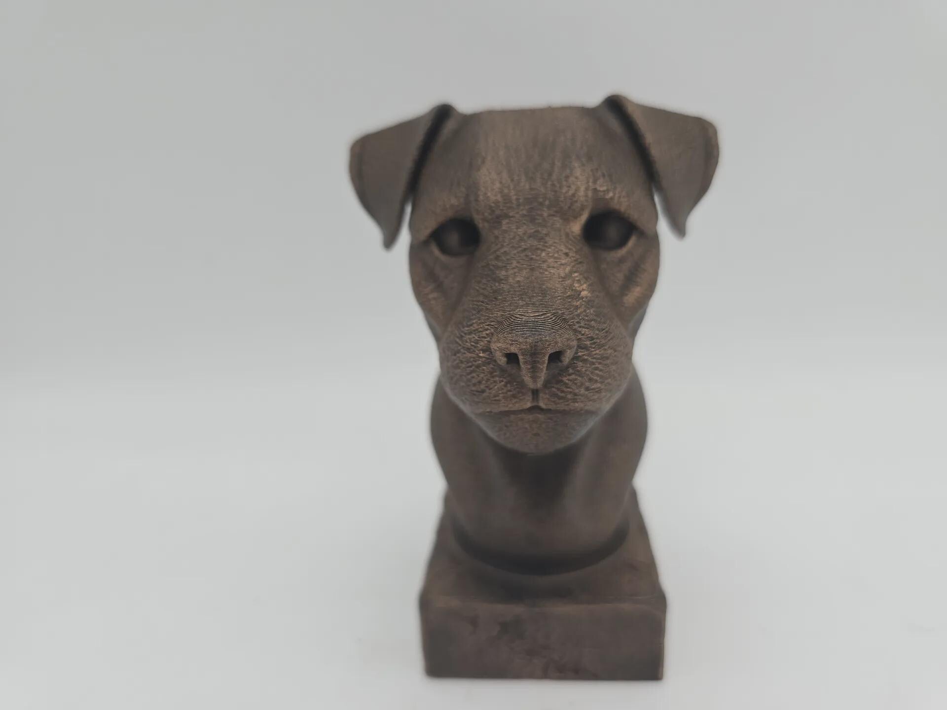 Büste einer Border Terrier Hundestatue - Wohndeko Hundeliebhaber Geschenk für ihn oder sie handbemaltes Ornament