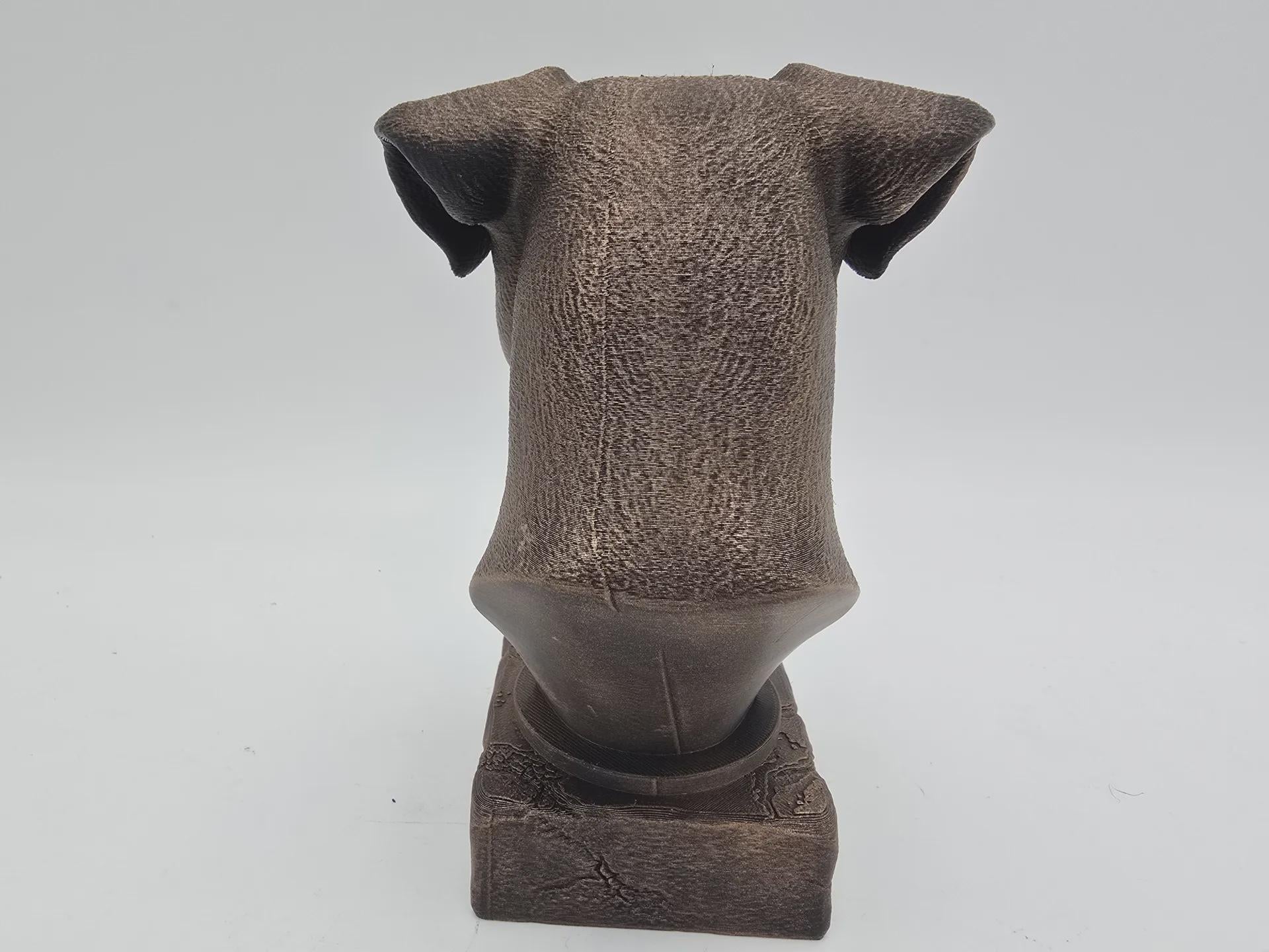 Bust of a Border terrier dog statue - home decor dog lover gift him her handpainted ornament