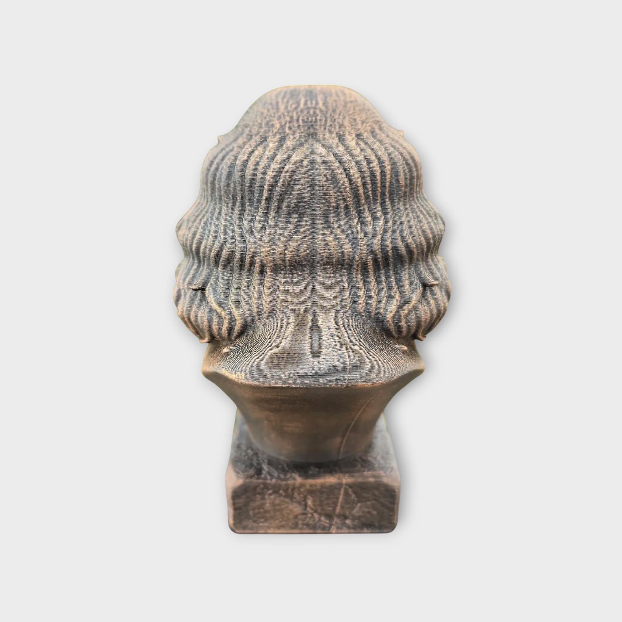 Bust of a Springer Spaniel dog statue - home decor dog lover handpainted ornament