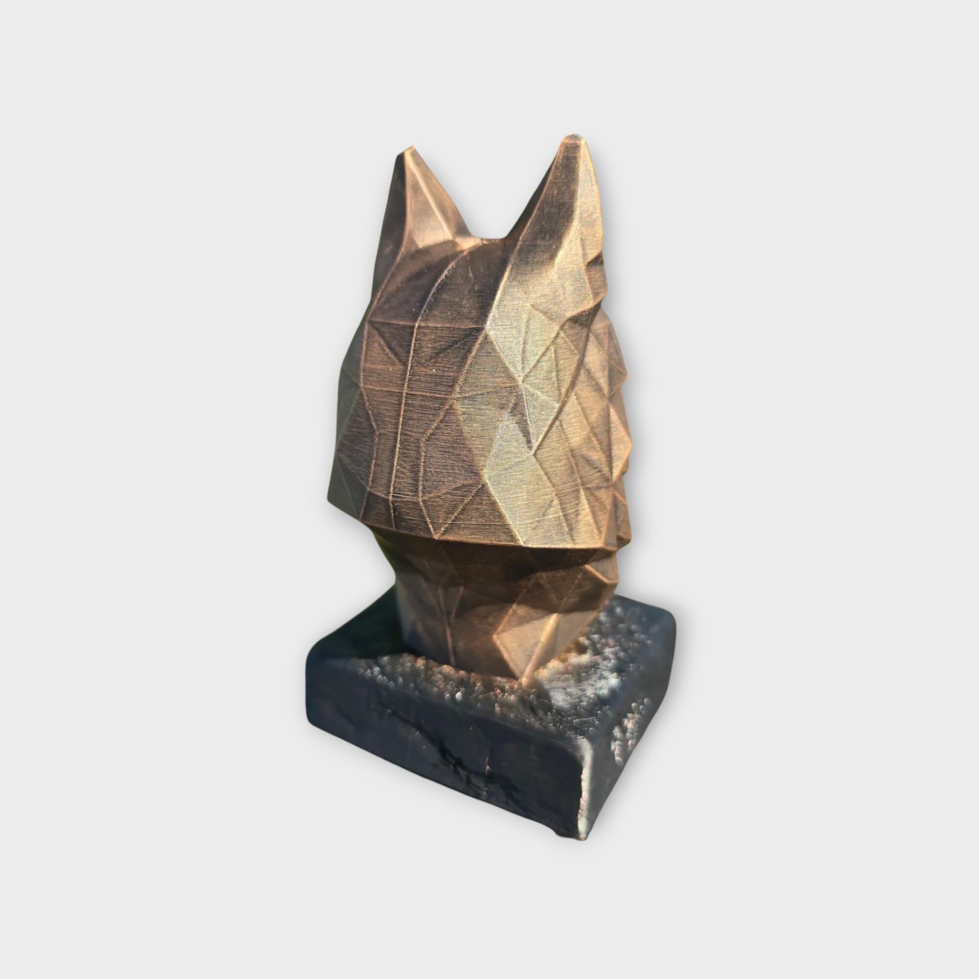 Bust of a German Shepherd Low Poly Bust dog statue - home decor dog lover handpainted ornament